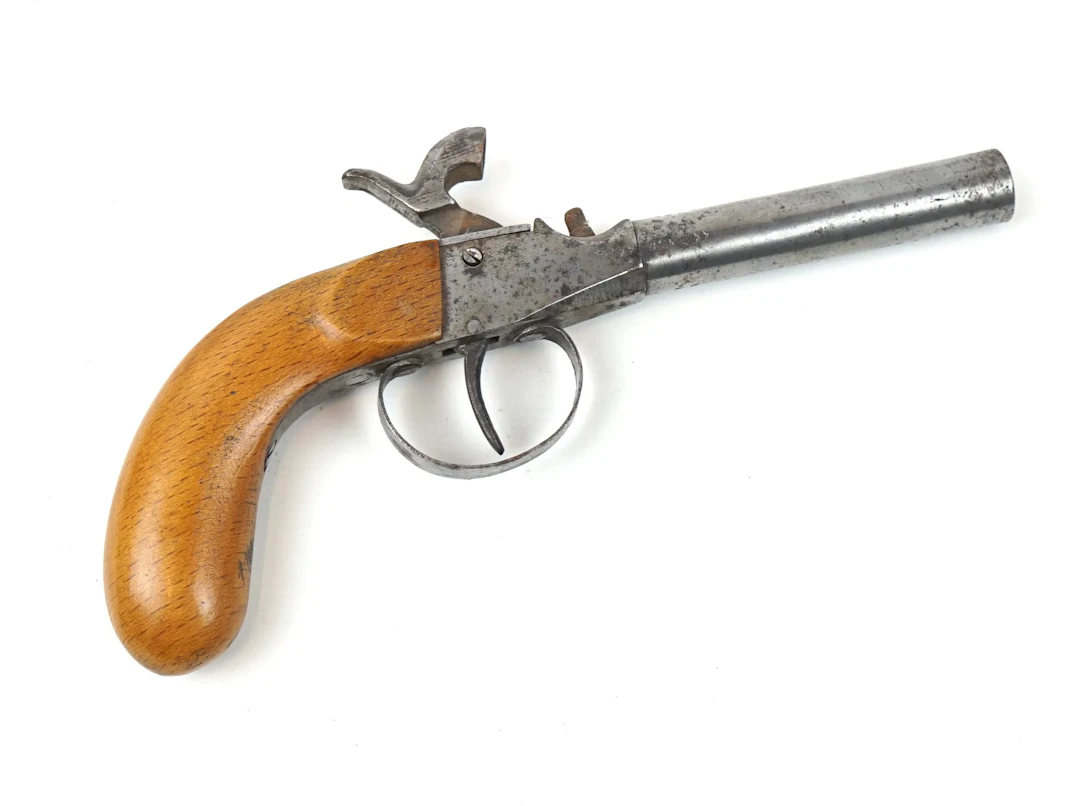 Percussion lock pistol, 1800s/1900s.