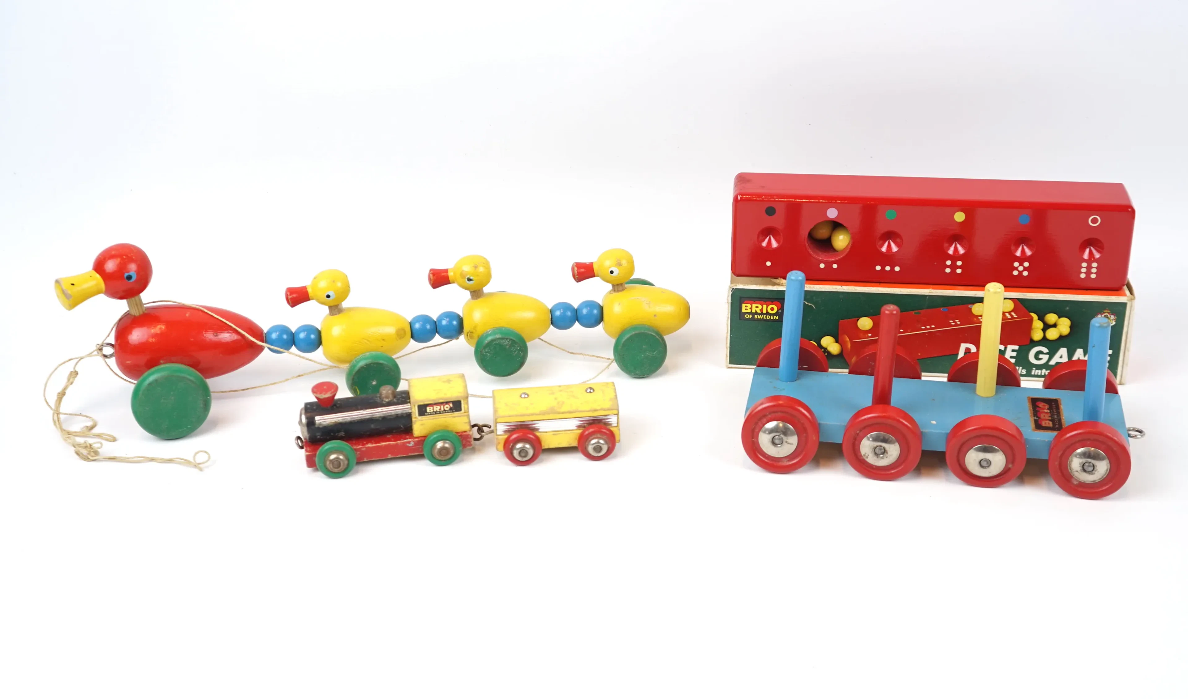 Juguetes, 4 piezas, de madera, Brio.