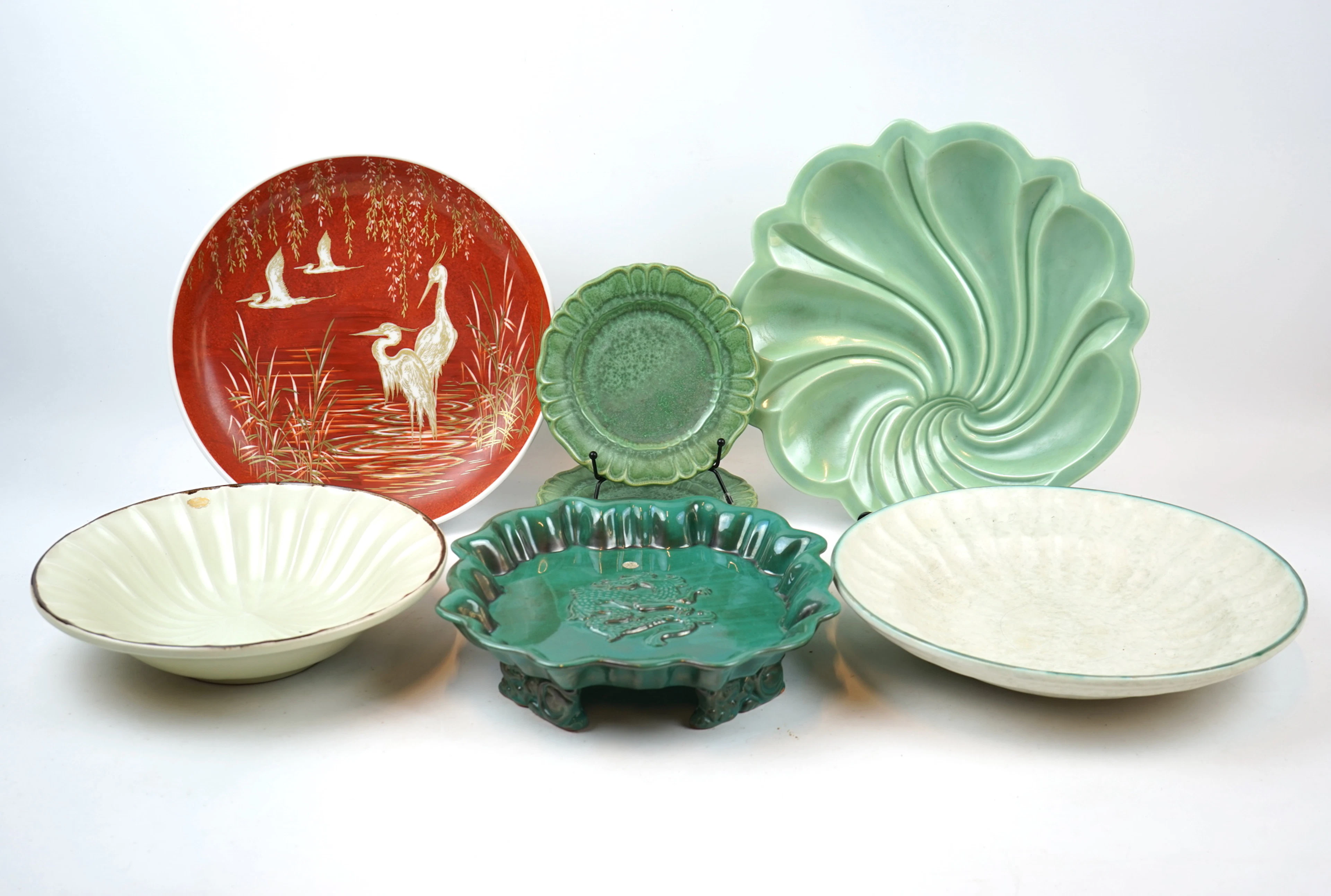 Dish, 9 pieces, ceramics, including Arthur Percy, Gefle.