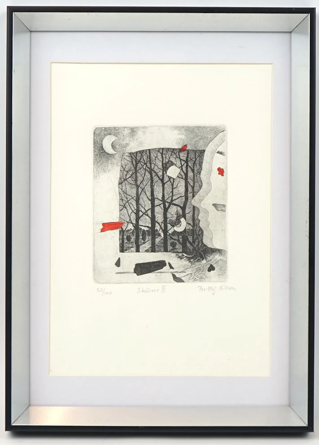 Per-Olof Nilsson, « Shards VI », gravure 52/100, signé.