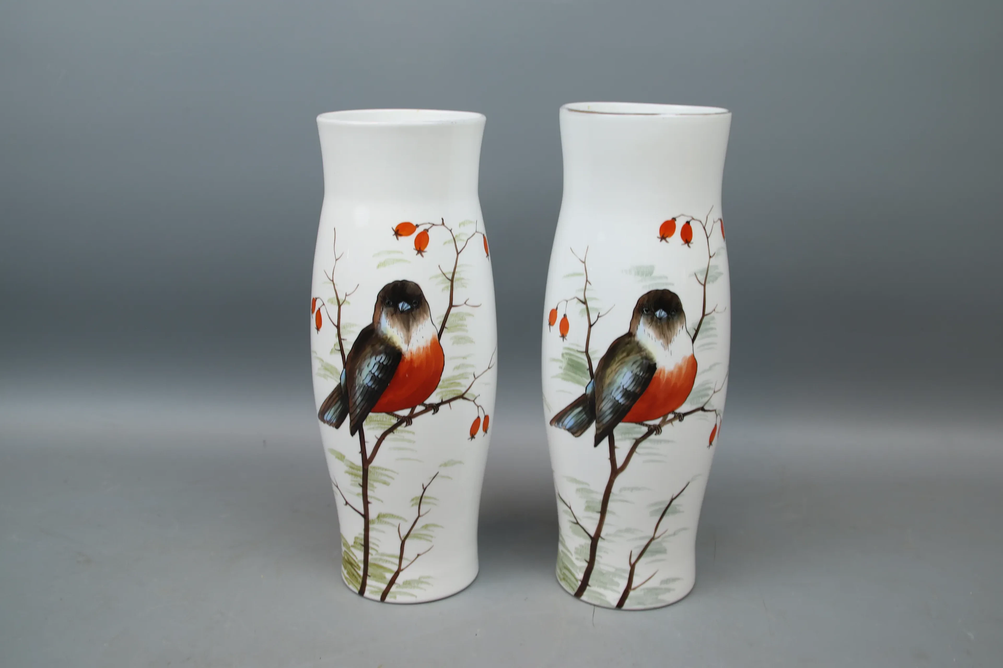 Jarrones, un par, vasos de flux.