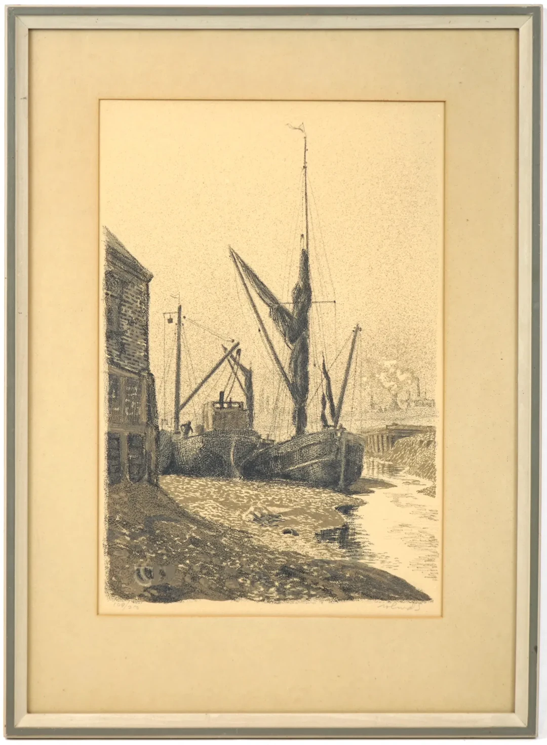 Roland Svensson, litografía 108/310, firmada.