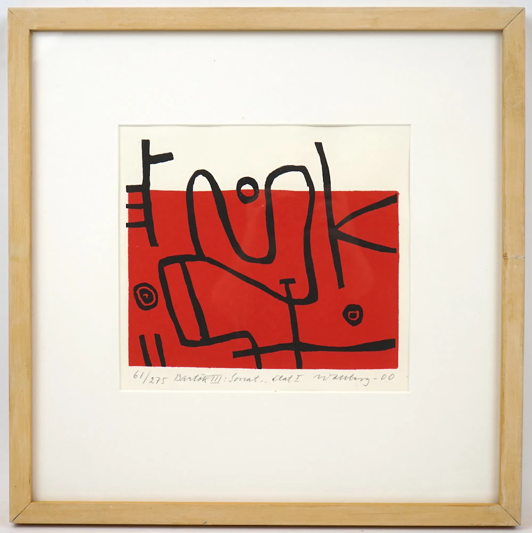 Bengt Wallberg, litografía, 61/275, firmada, 2000.
