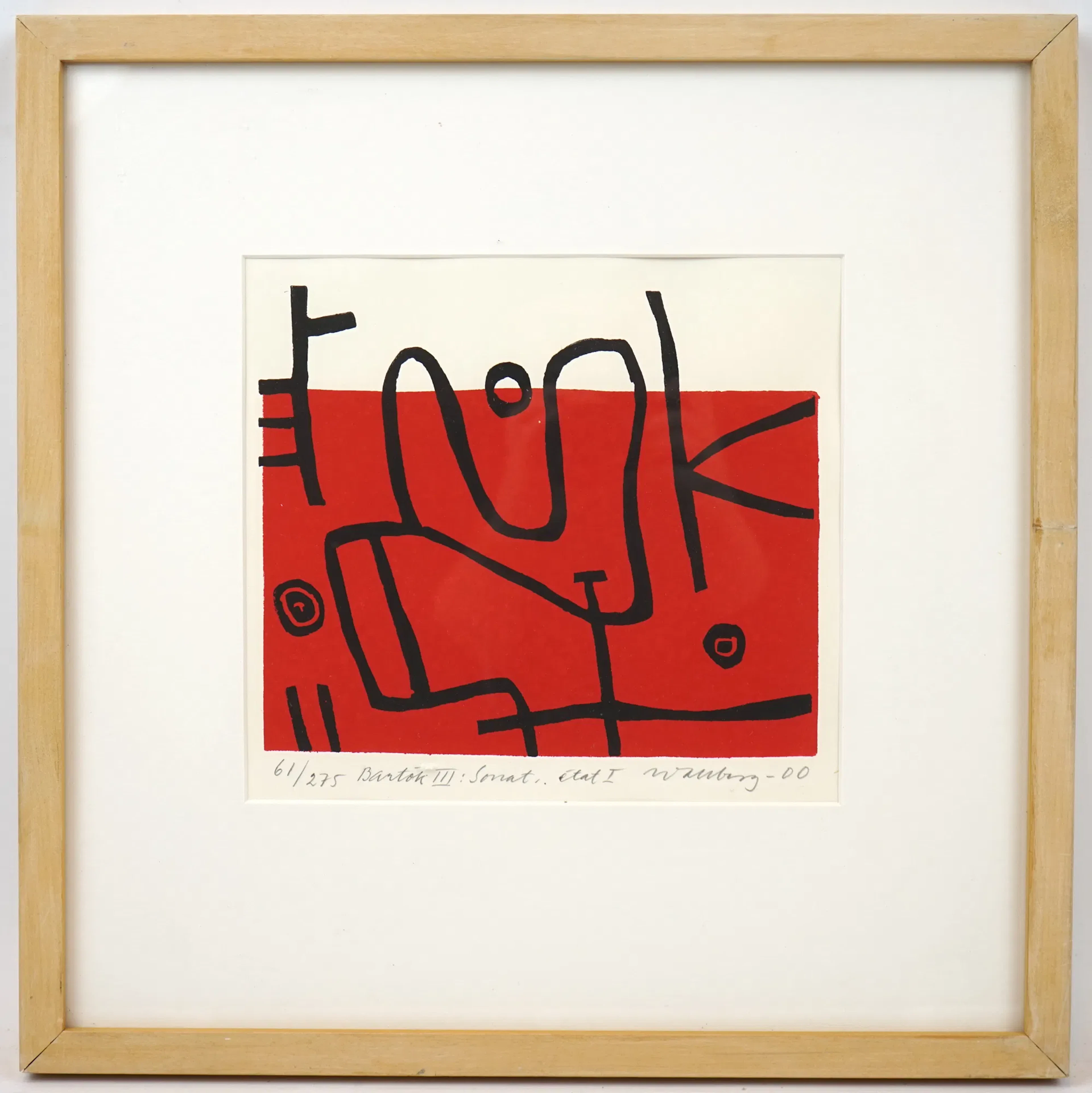 Bengt Wallberg, litografía, 61/275, firmada, 2000.