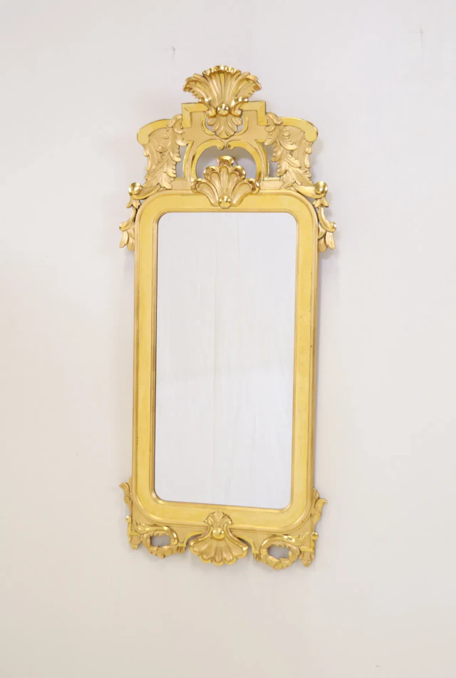 Mirror, gilded frame, rococo style, "Eden mirror", Gustafs.