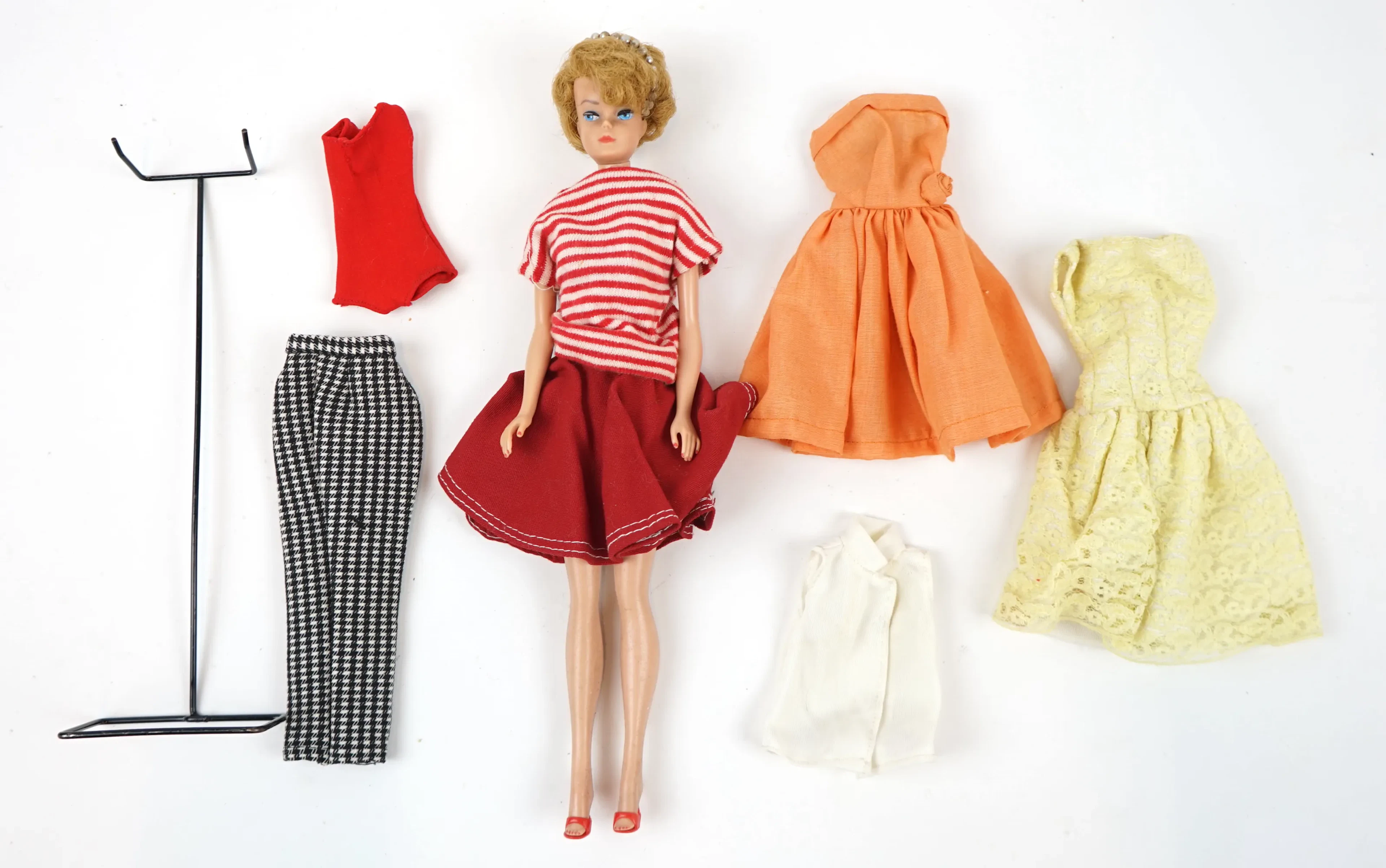 Barbie-Puppe und Kleidung, Midge, Mattel, 1962.