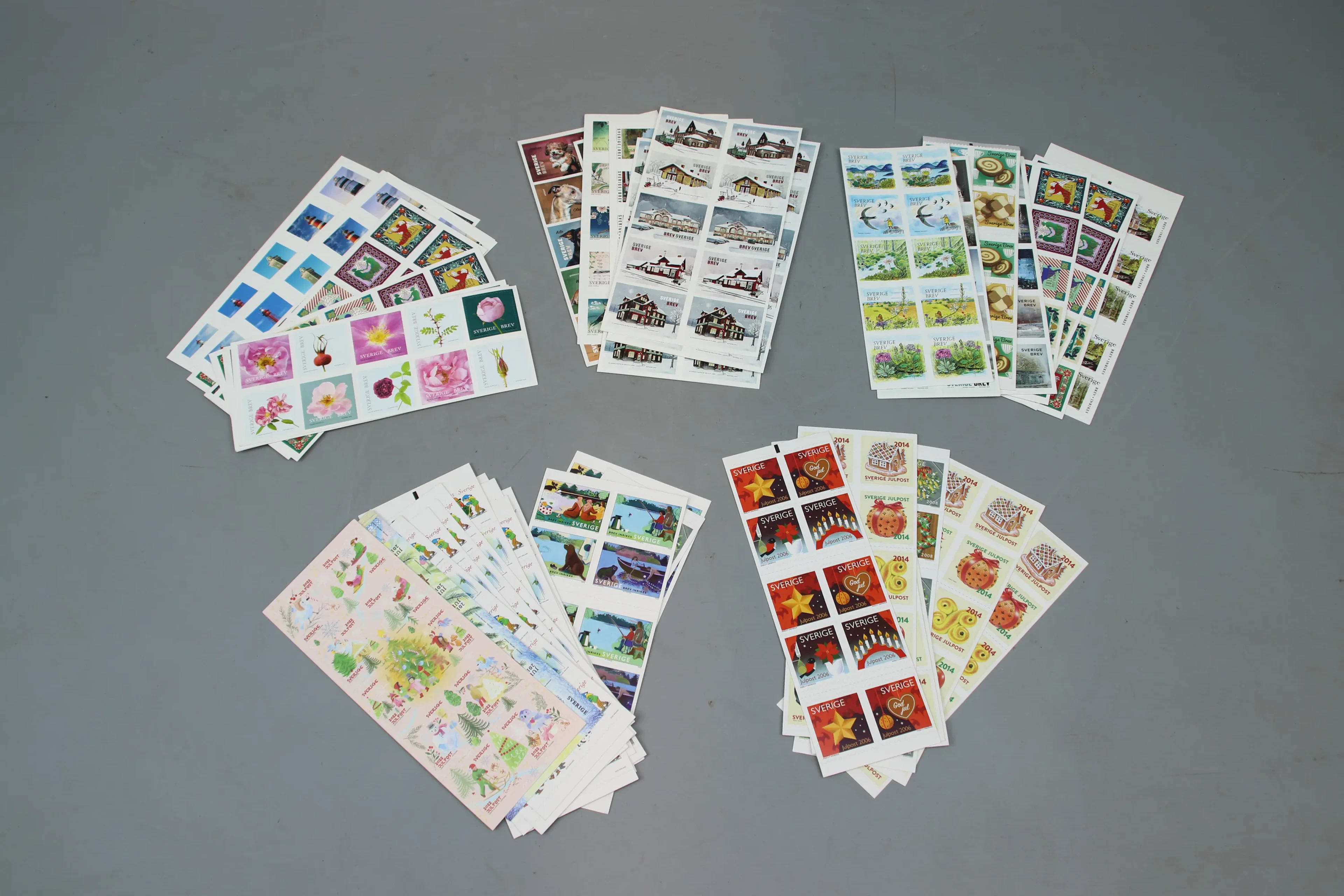 Francobolli letterali, 500 pezzi da 22 SEK, francobolli postali, inclusi francobolli letterali per la posta natalizia.