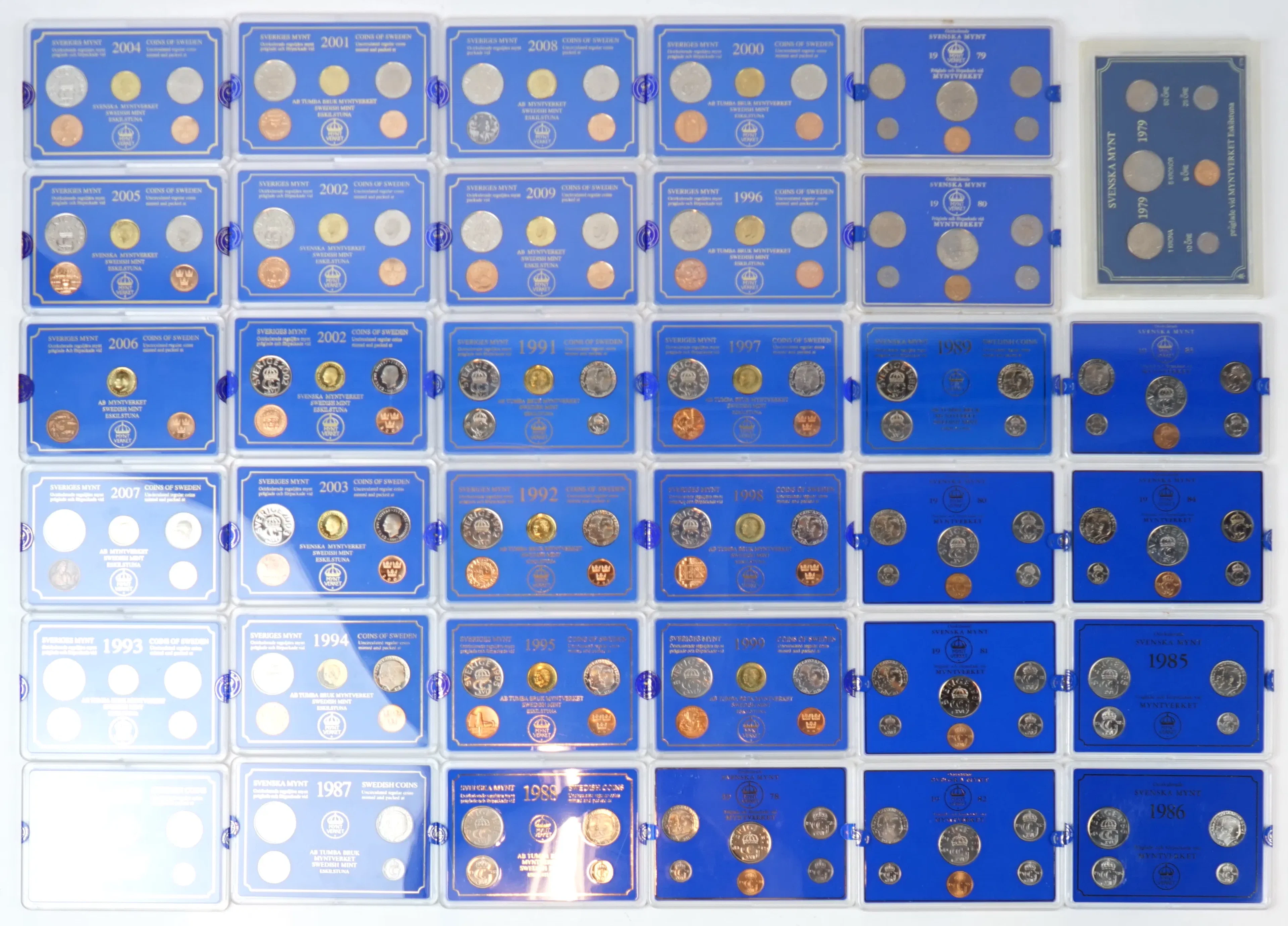 Coins, a game, Swedish, 1978-2008.
