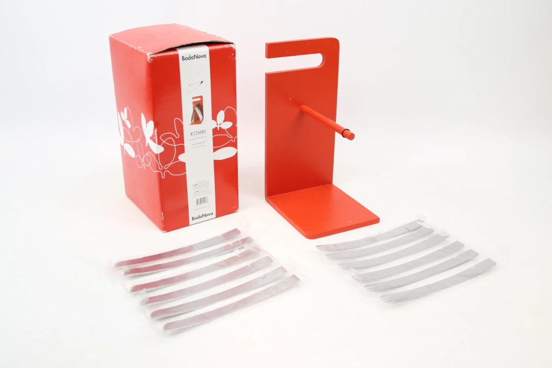 Kristin Granath, cutlery and rack, 12+1 pieces, metal/wood, "Kombi"