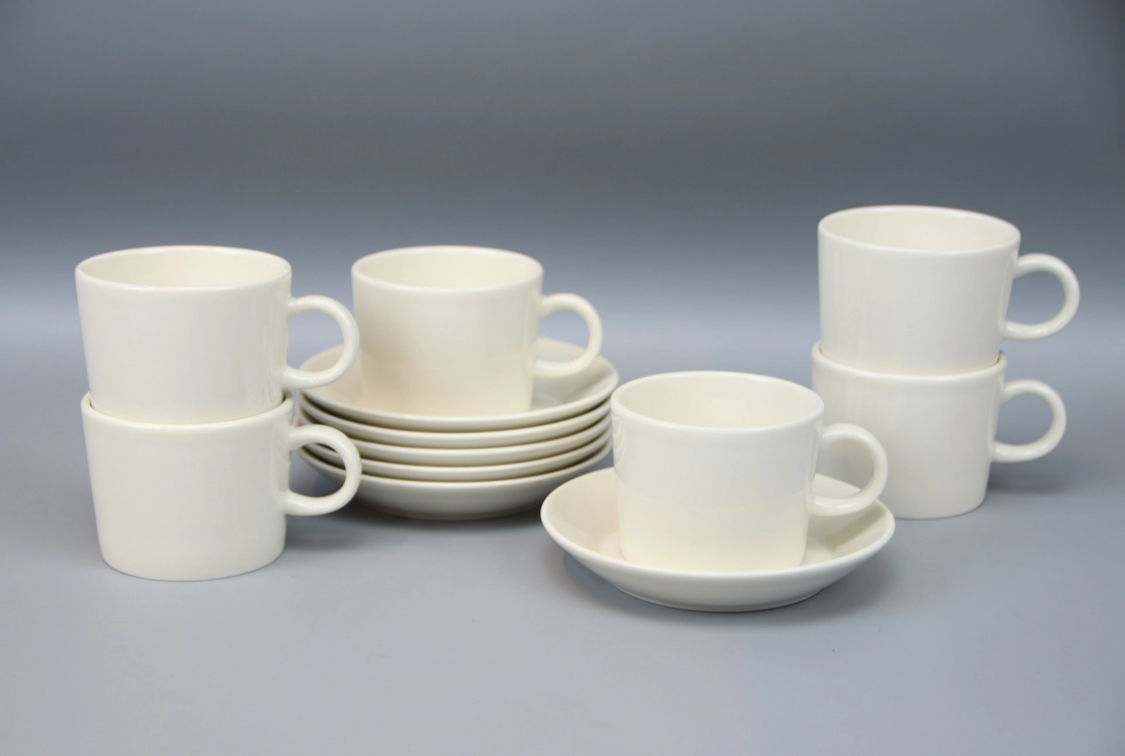 Kaj Franck, kaffeservis, 6 delar, porslin, "Teema", Arabia, Finland.