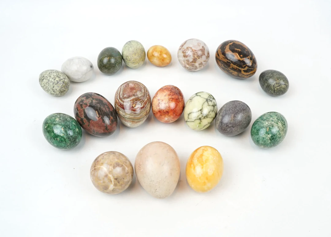 Marble eggs, 18 pcs.