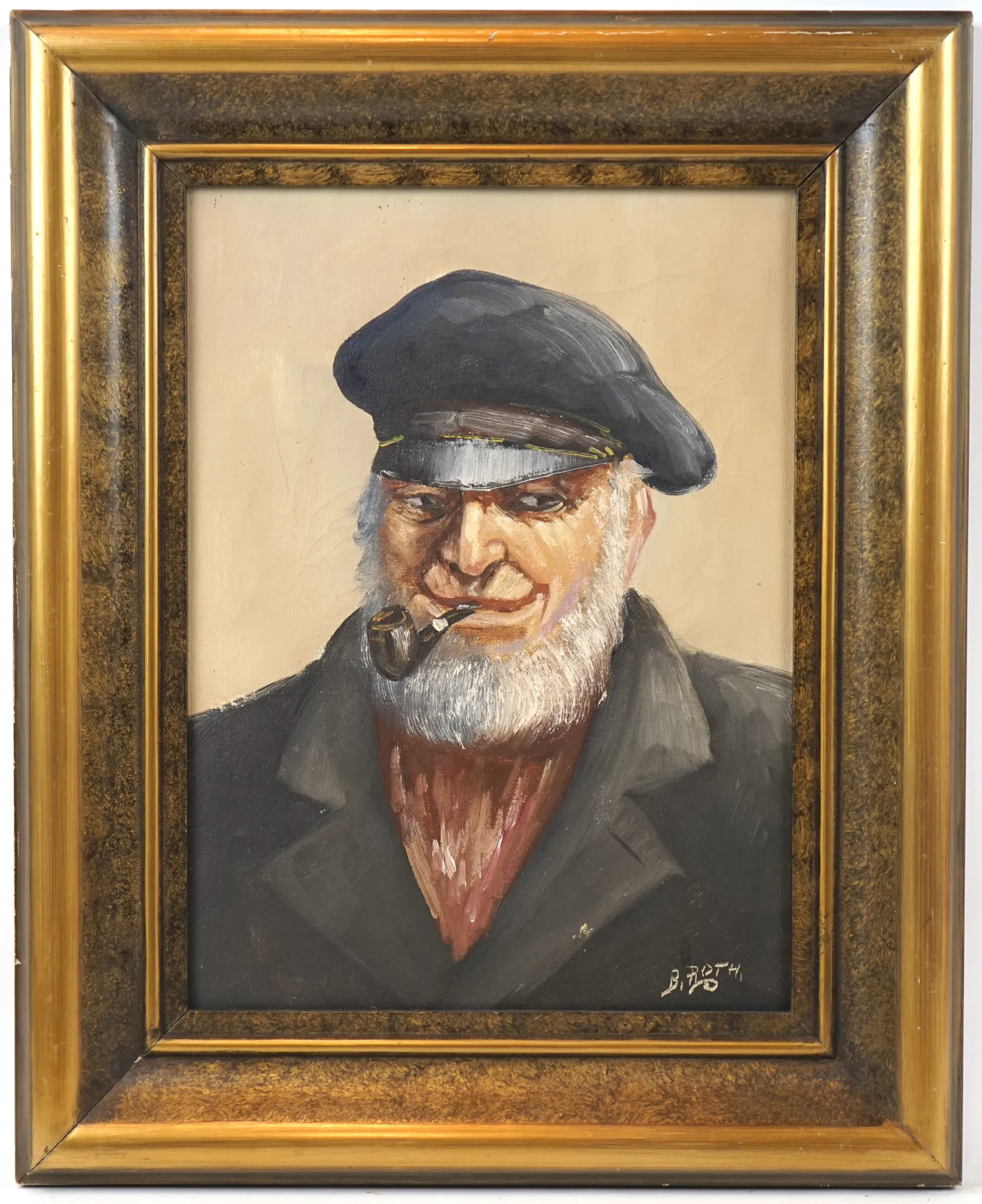Unidentified artist, oil on canvas, signed B. Roth.