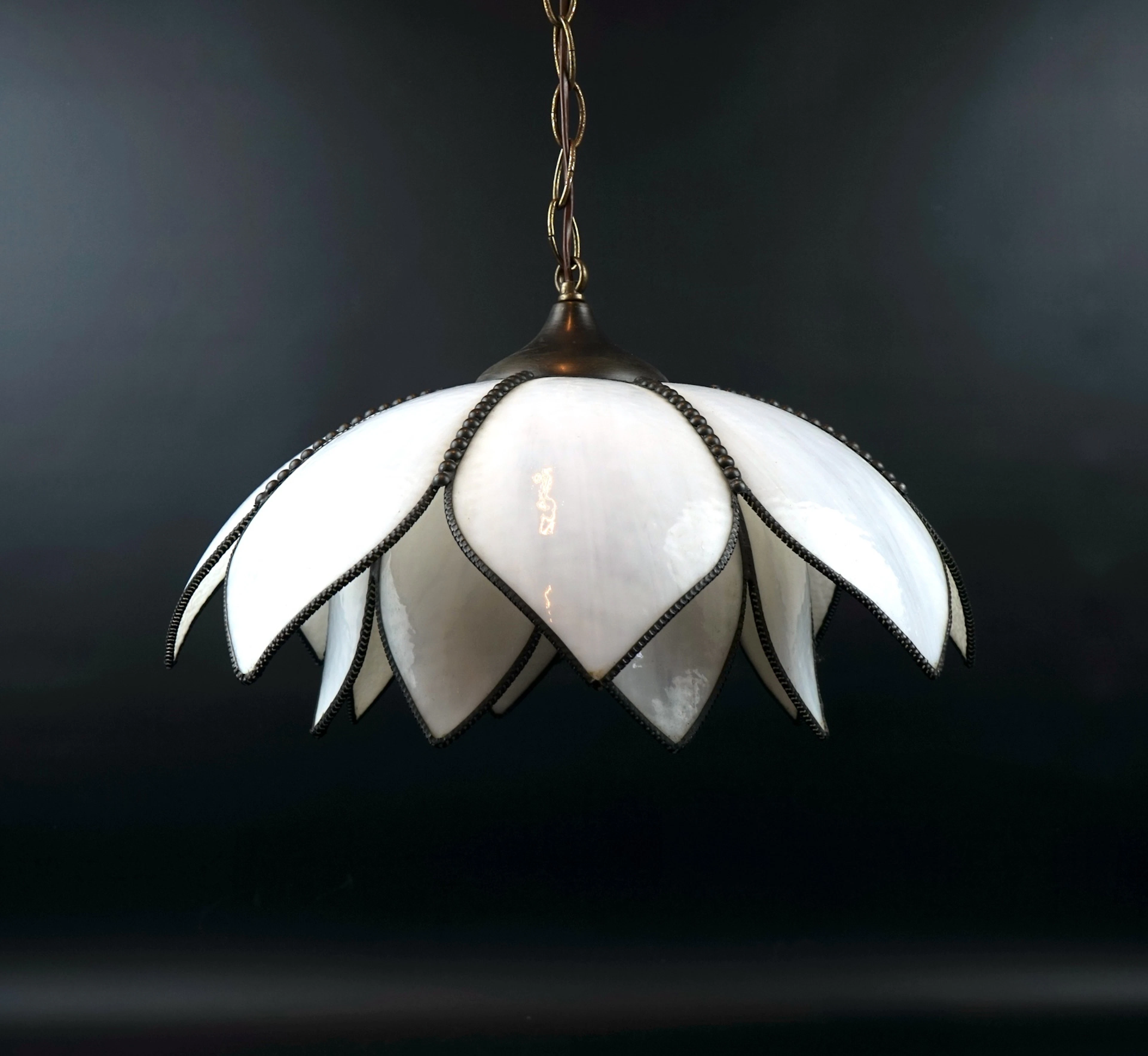 Lampada da soffitto, metallo/vetro, stile tiffany, Miranda AB.