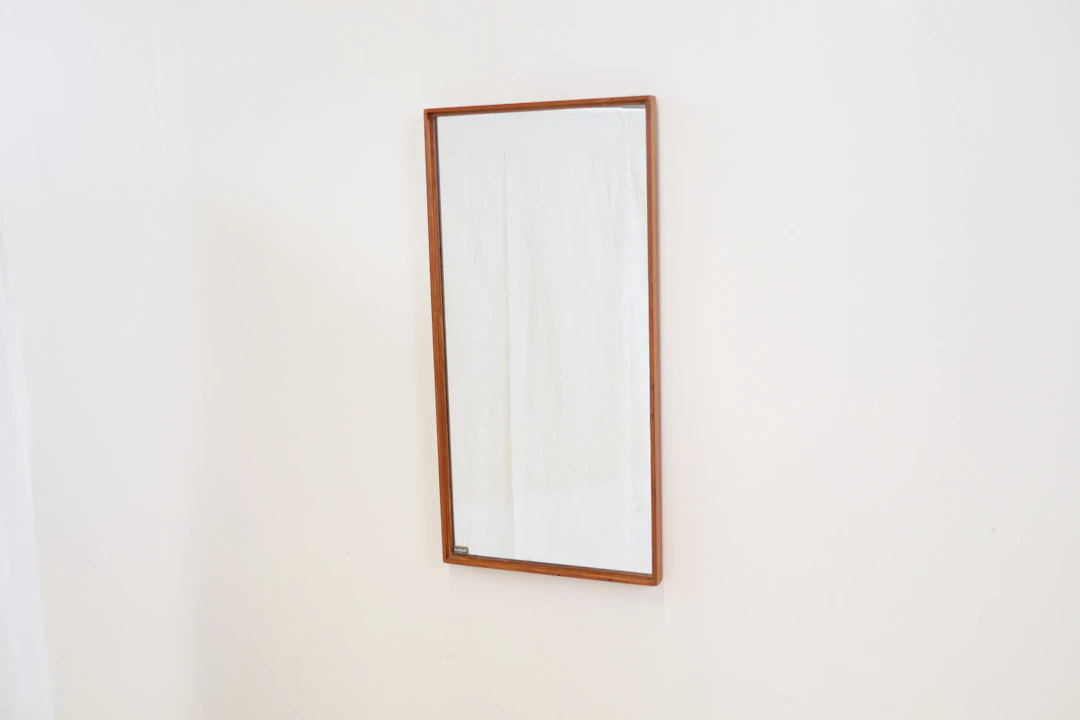 Mirror, teak, luxury.