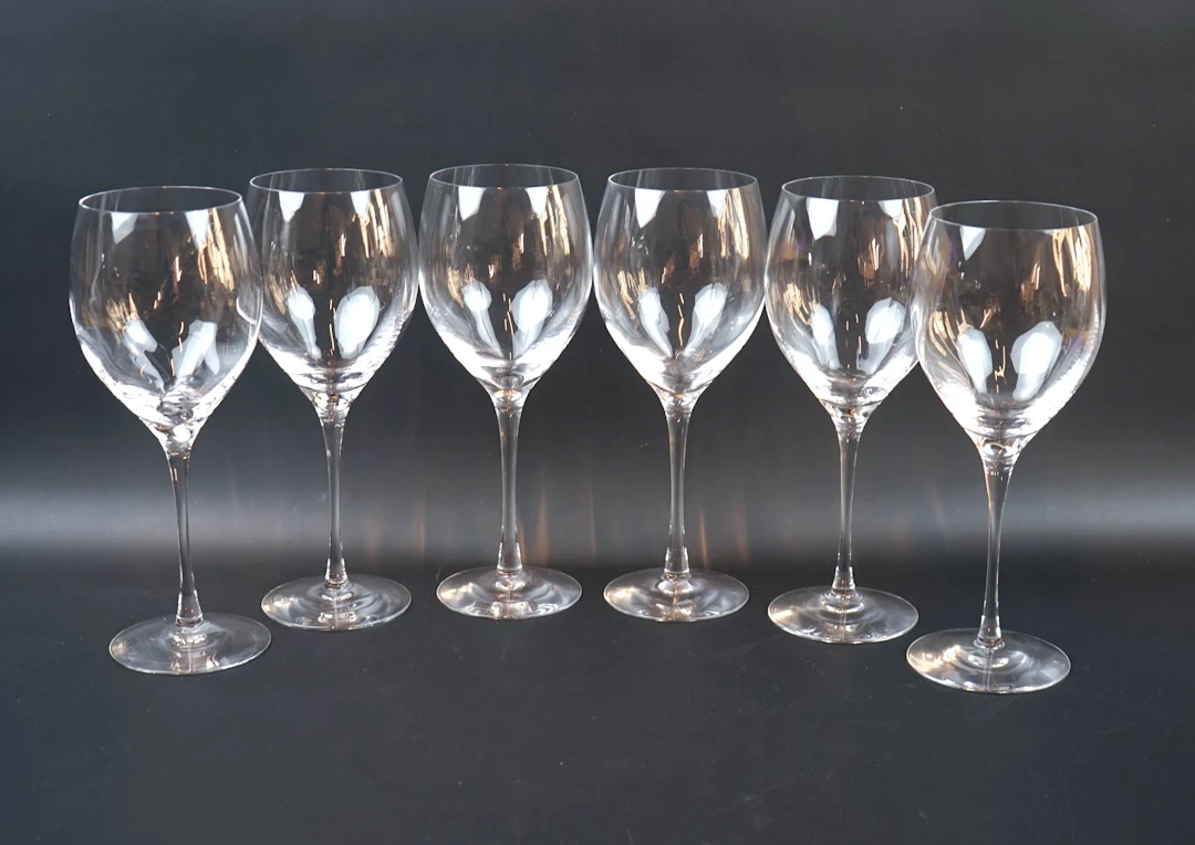 Bertil Vallien, 6 bicchieri, Chateau XL, Kosta Boda.