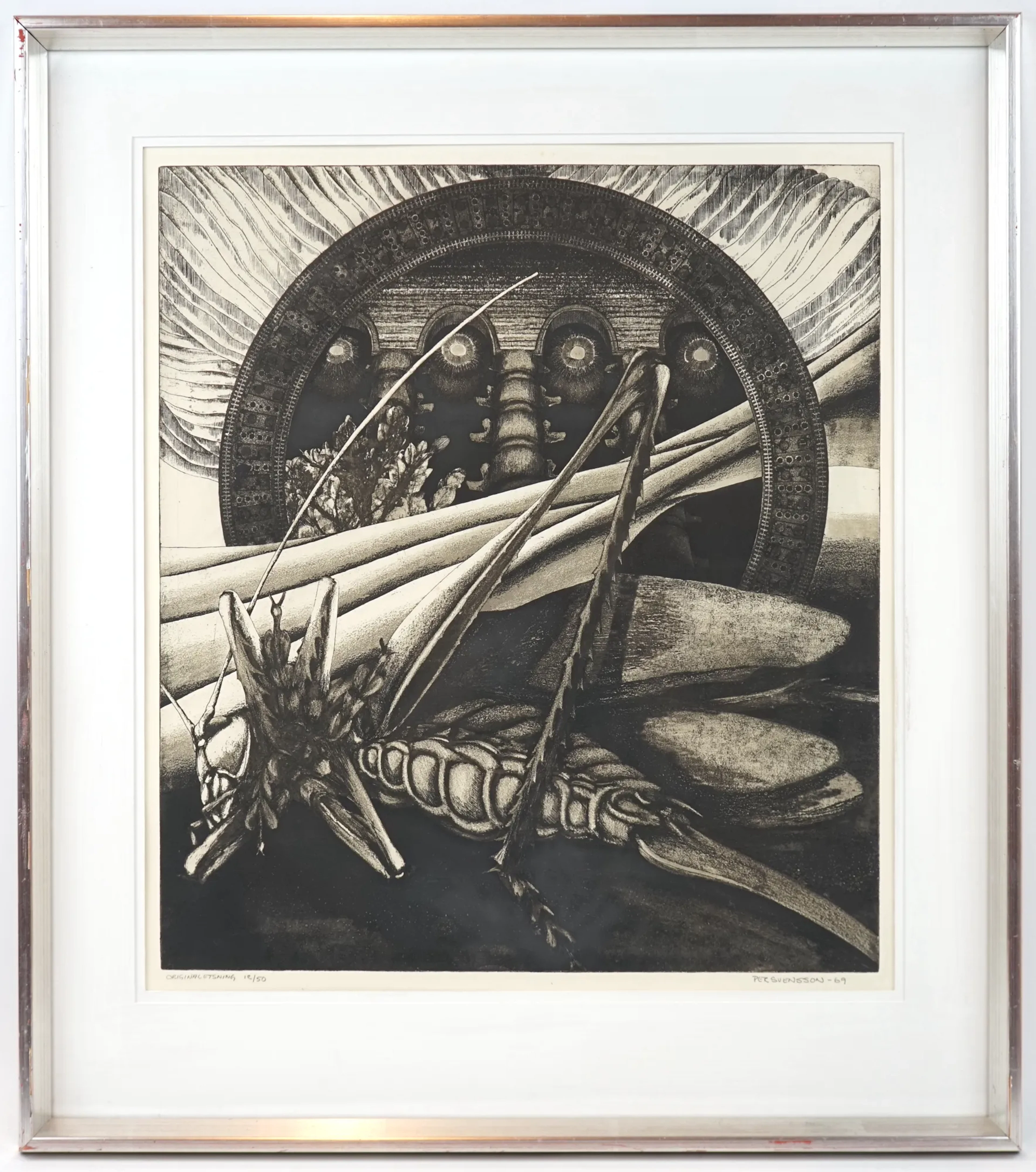 Per Svensson, eau-forte originale, n° 12/50, signé, 1969.