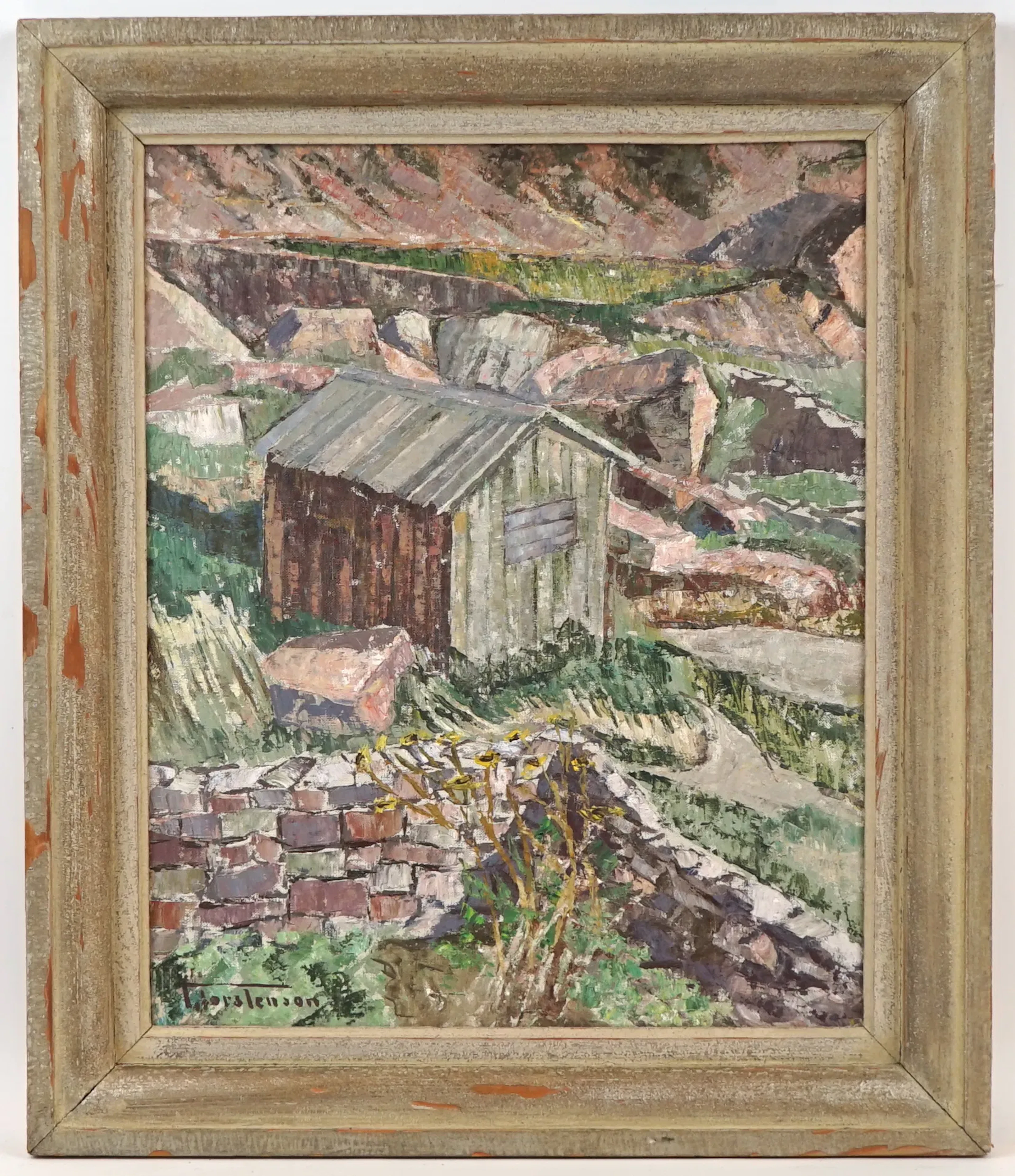 Torsten Torstenson, ''Landscape II'', olio su tavola, firmato.