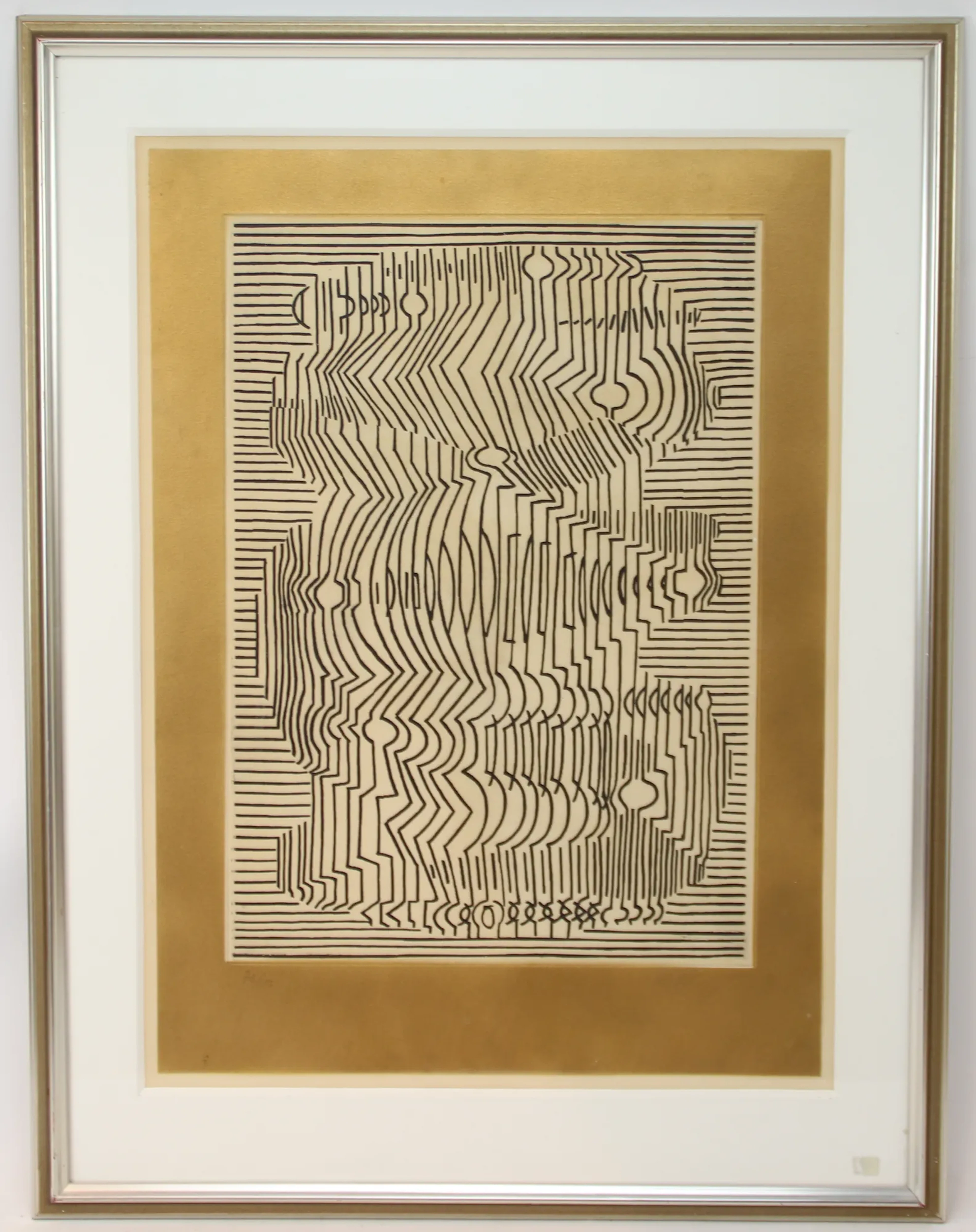 Victor Vasarely, serigrafía 73/150, firmado.
