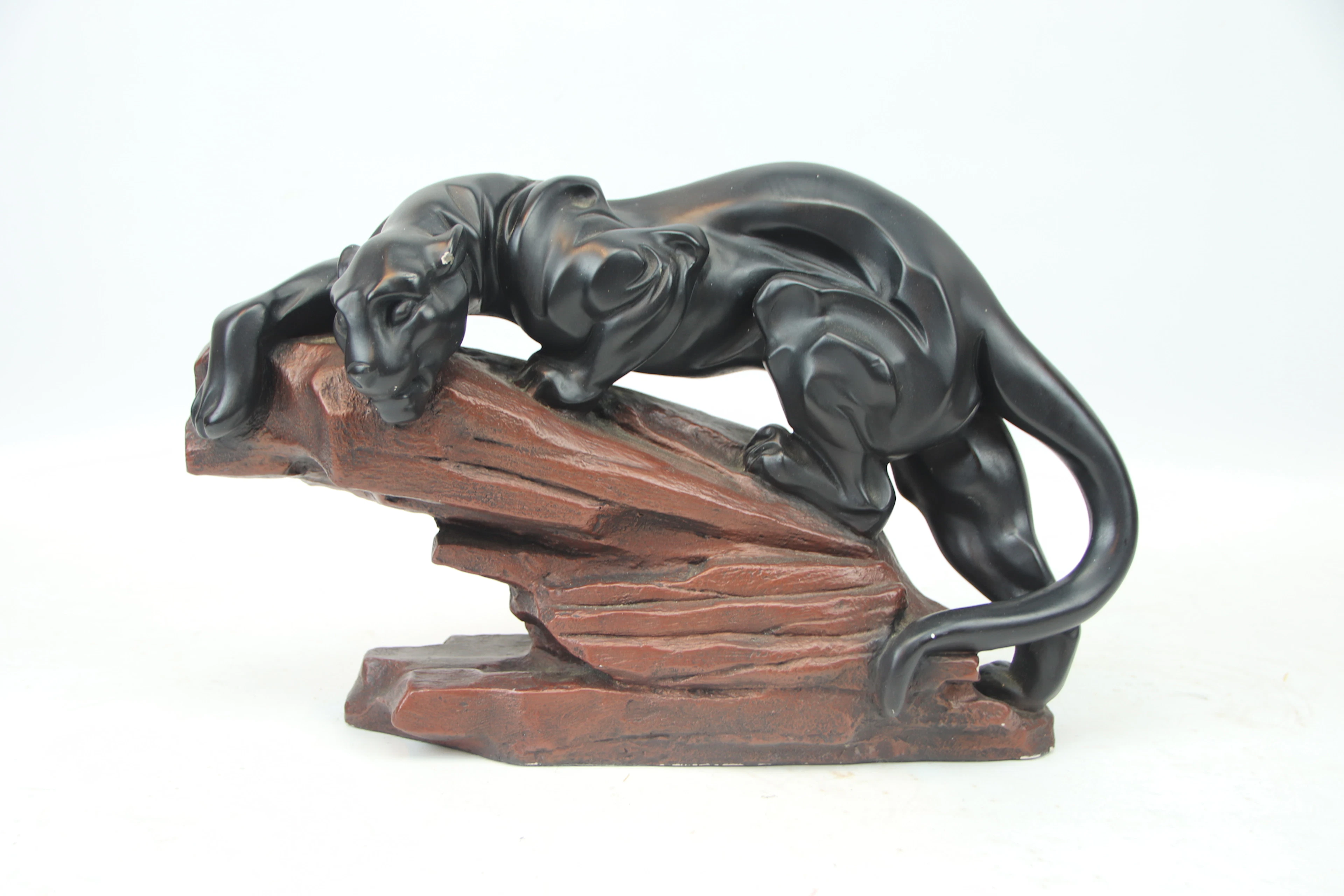 Alexander Daniel, "Black Panther", ceramics, Austin Sculptures, 1994.