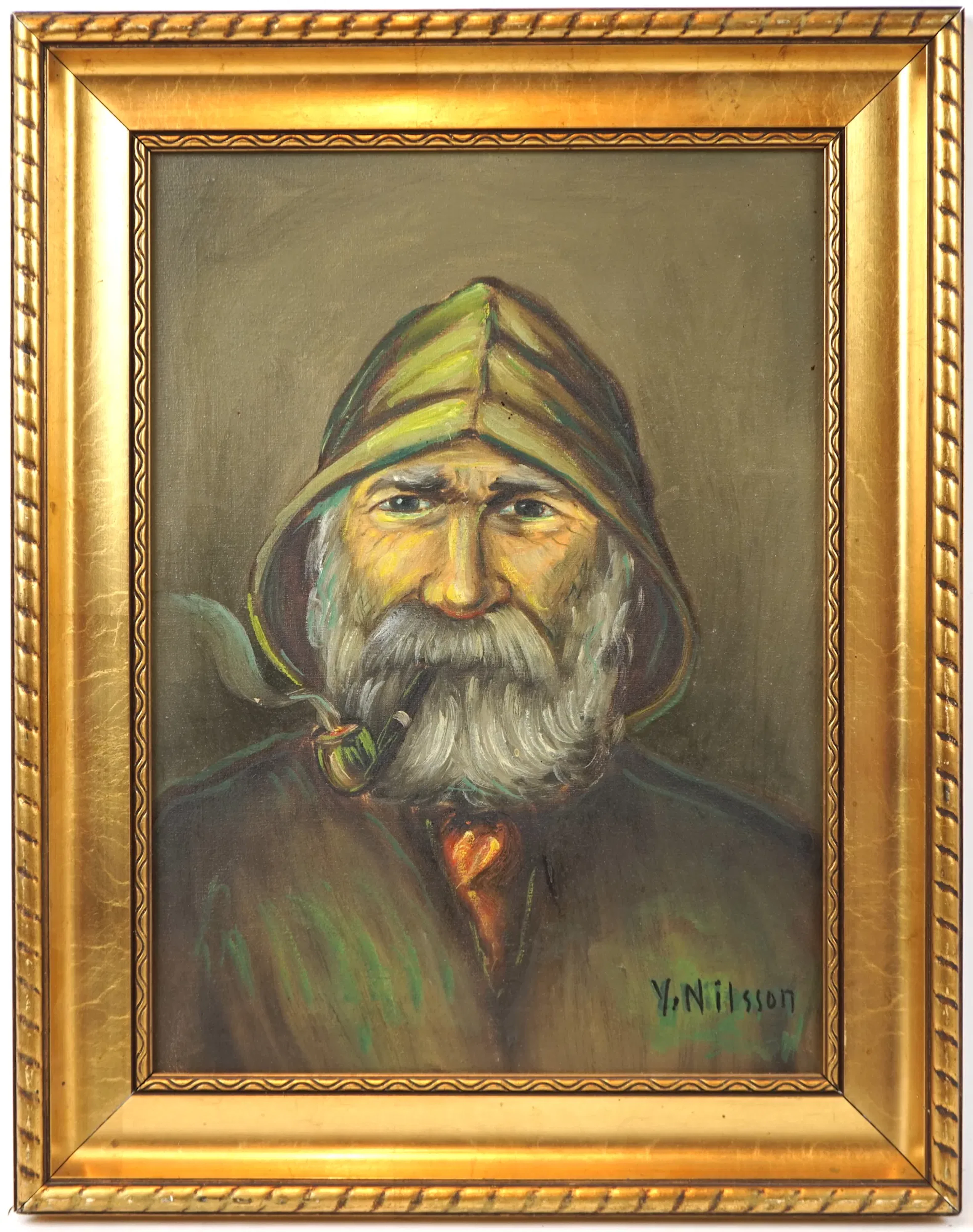 Artista non identificato, olio su tela, firmato Yngve Nilsson.