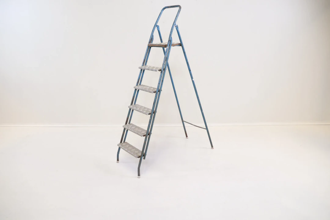 Ladder, metal.