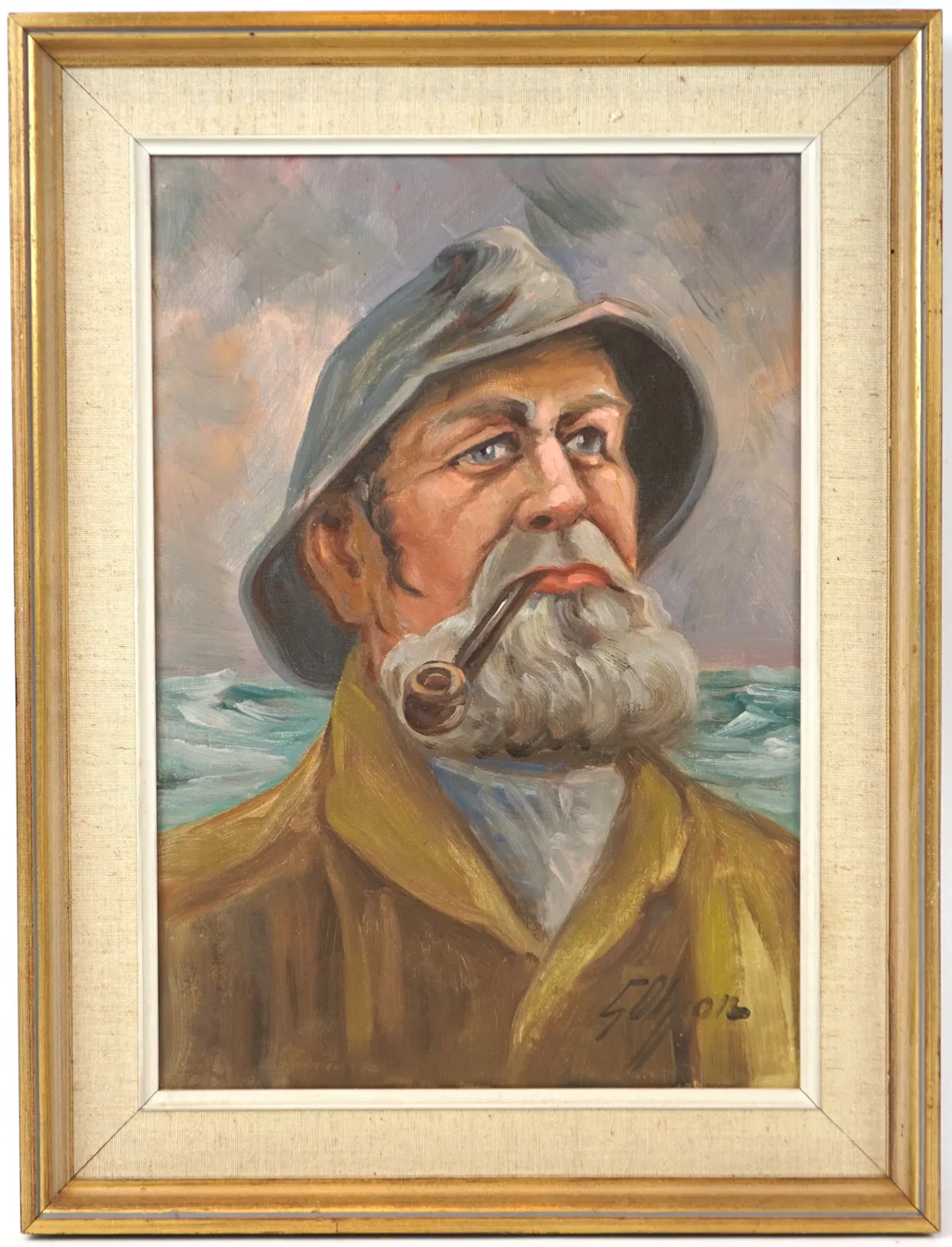 Artista non identificato, olio su tela, firmato G.Olsson.