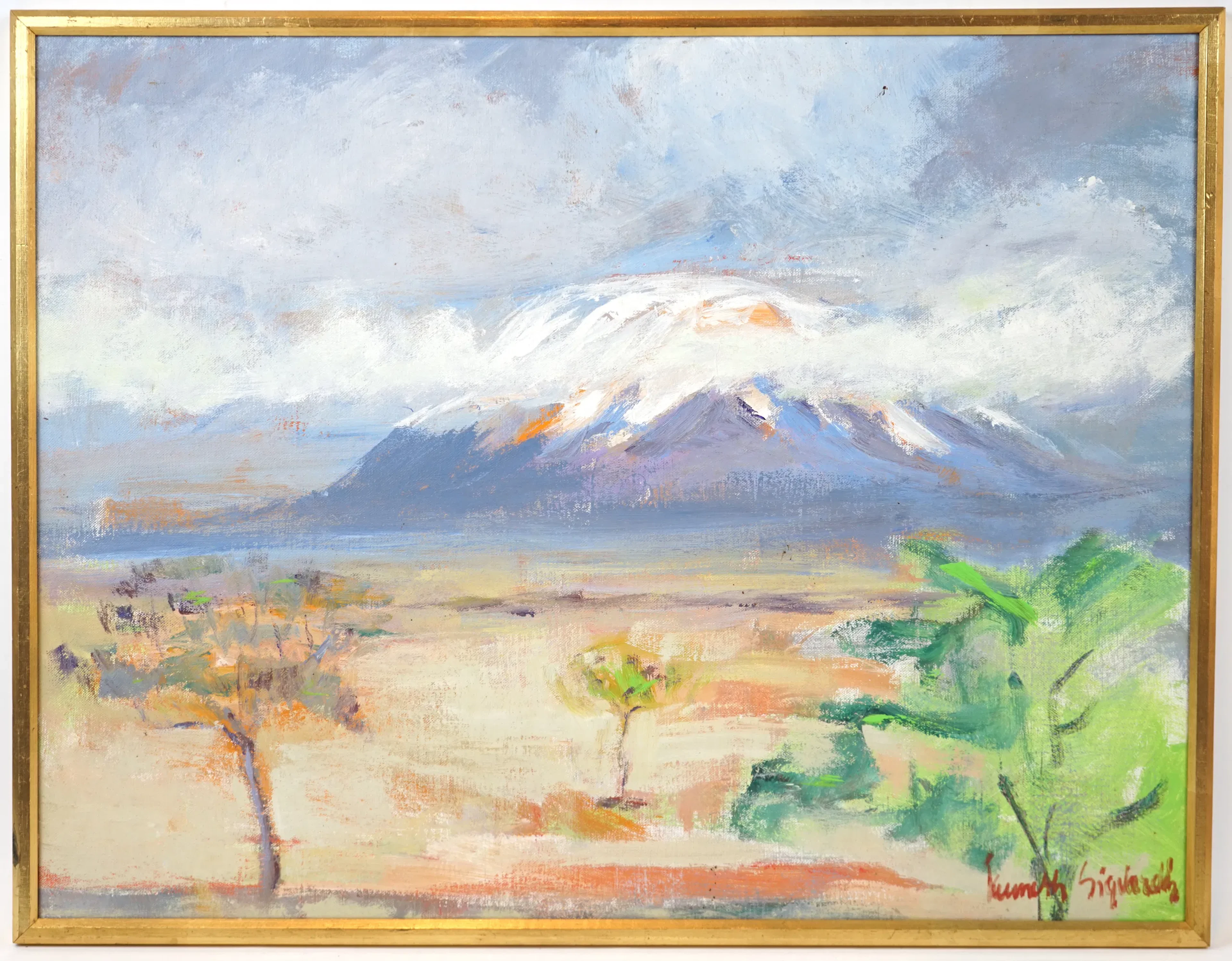 Kenneth Sigvardh, oil on canvas, signed.