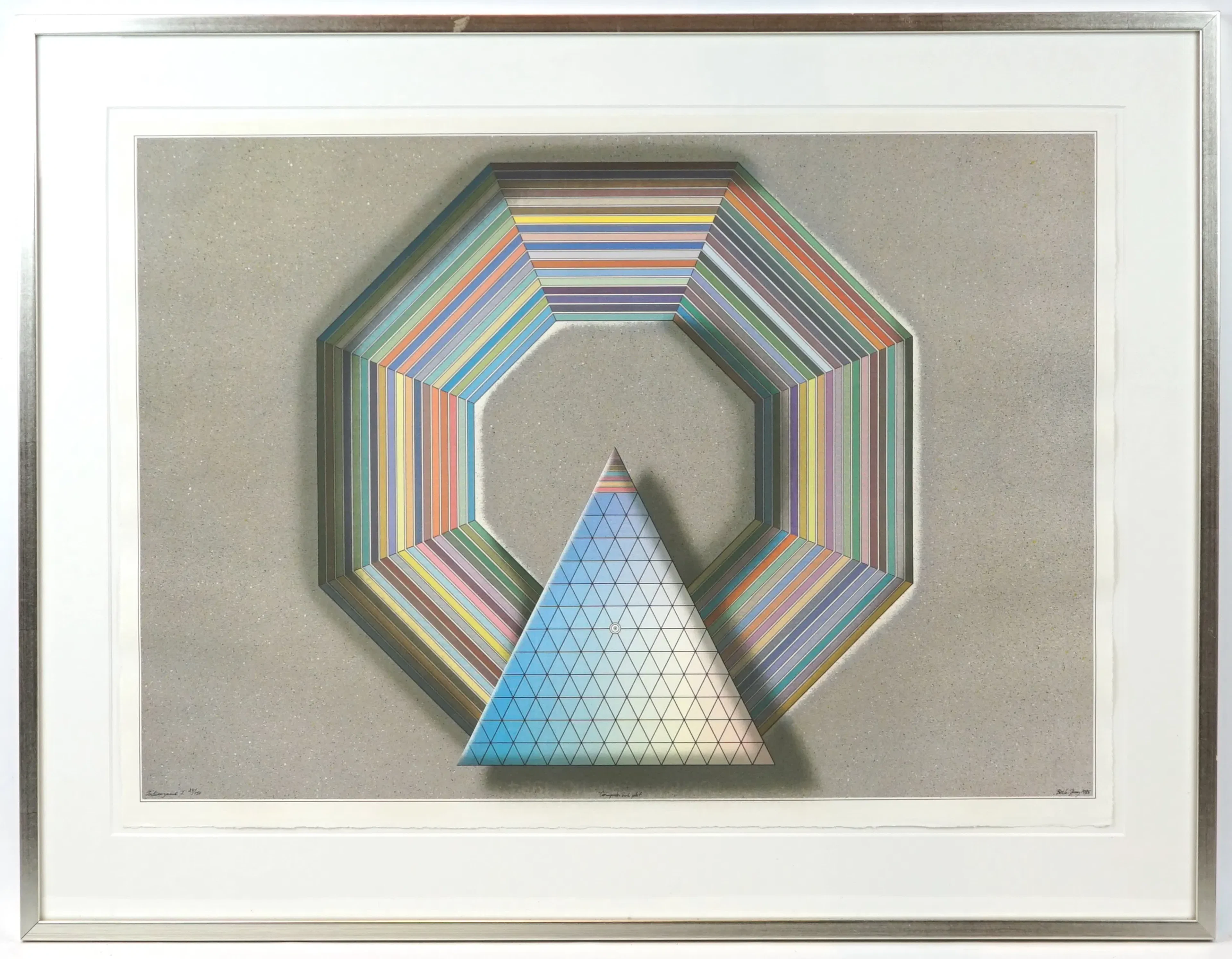 Beck & Jung, ''Computer ink plot'', ''Indiangame I'', lithograph 24/150