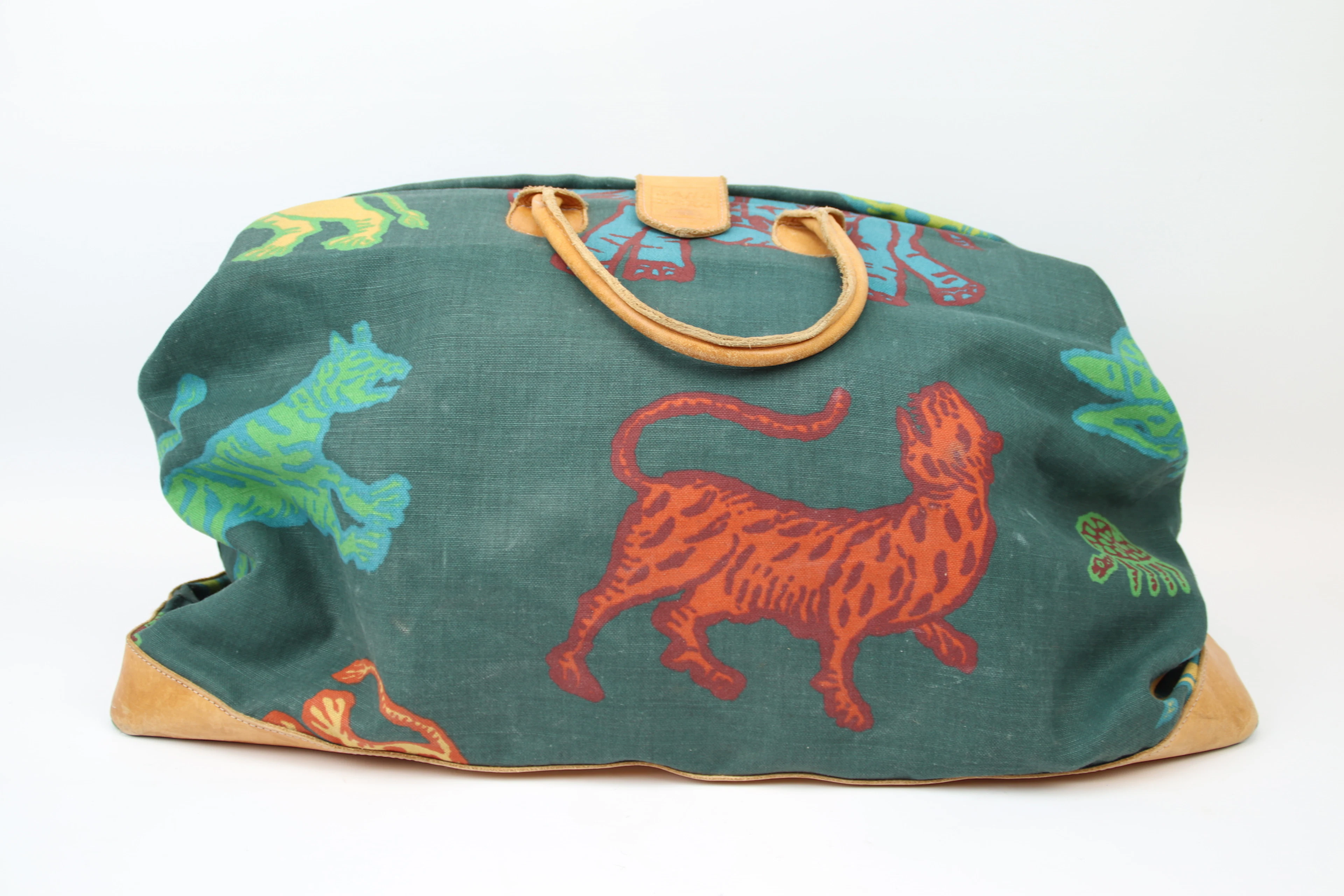 Bolso de fin de semana, textil/cuero, "Leonard", Sandberg.