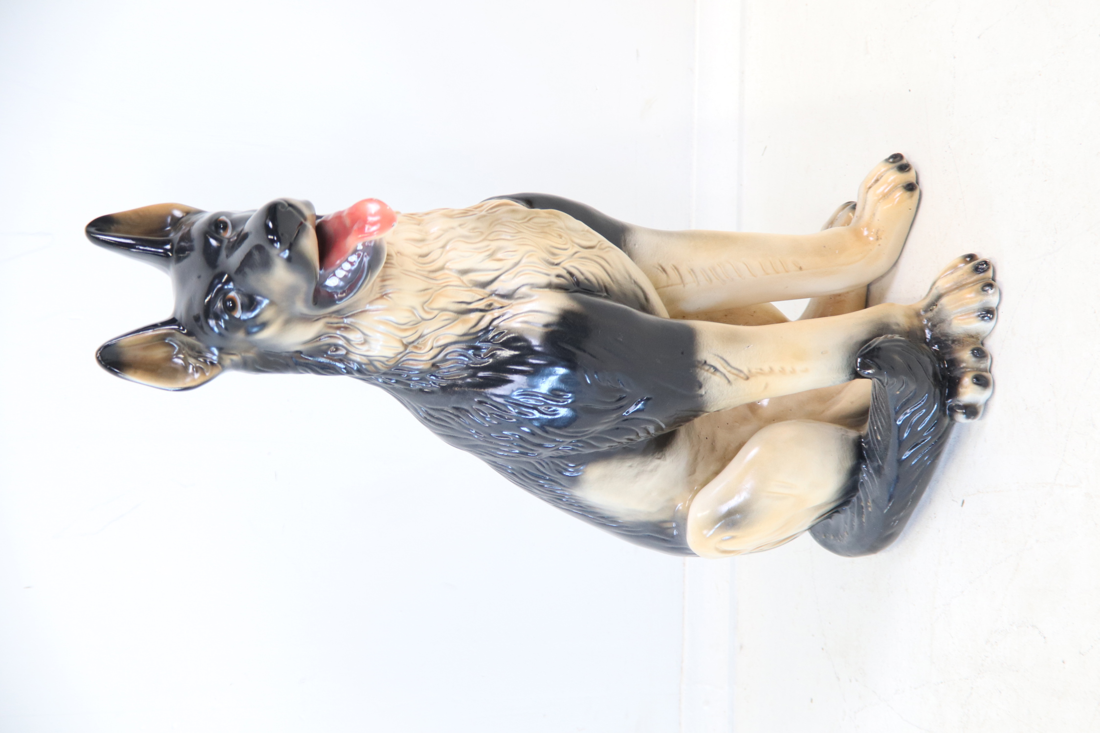 Escultura, perro, cerámica.