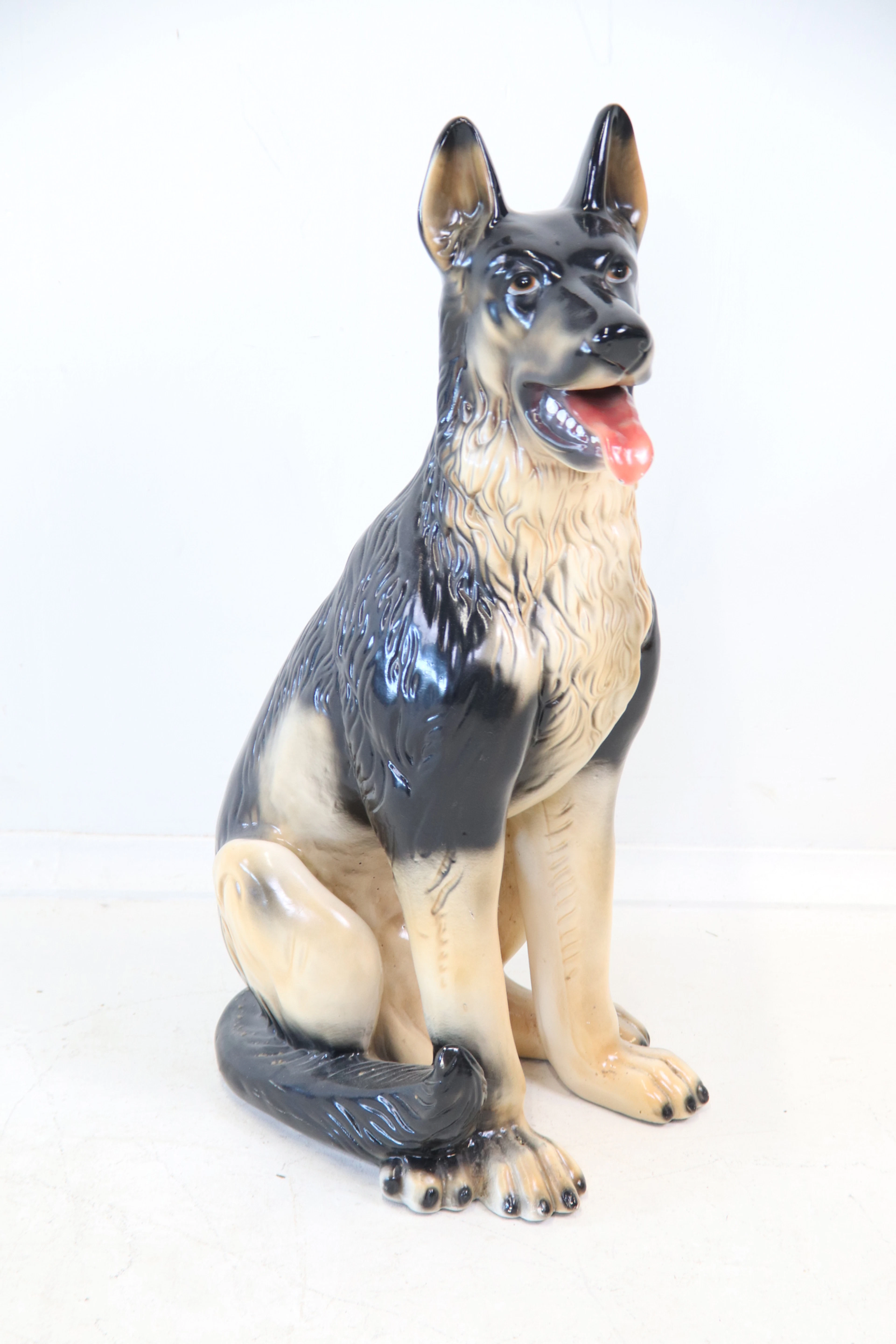 Scultura, cane, ceramica.