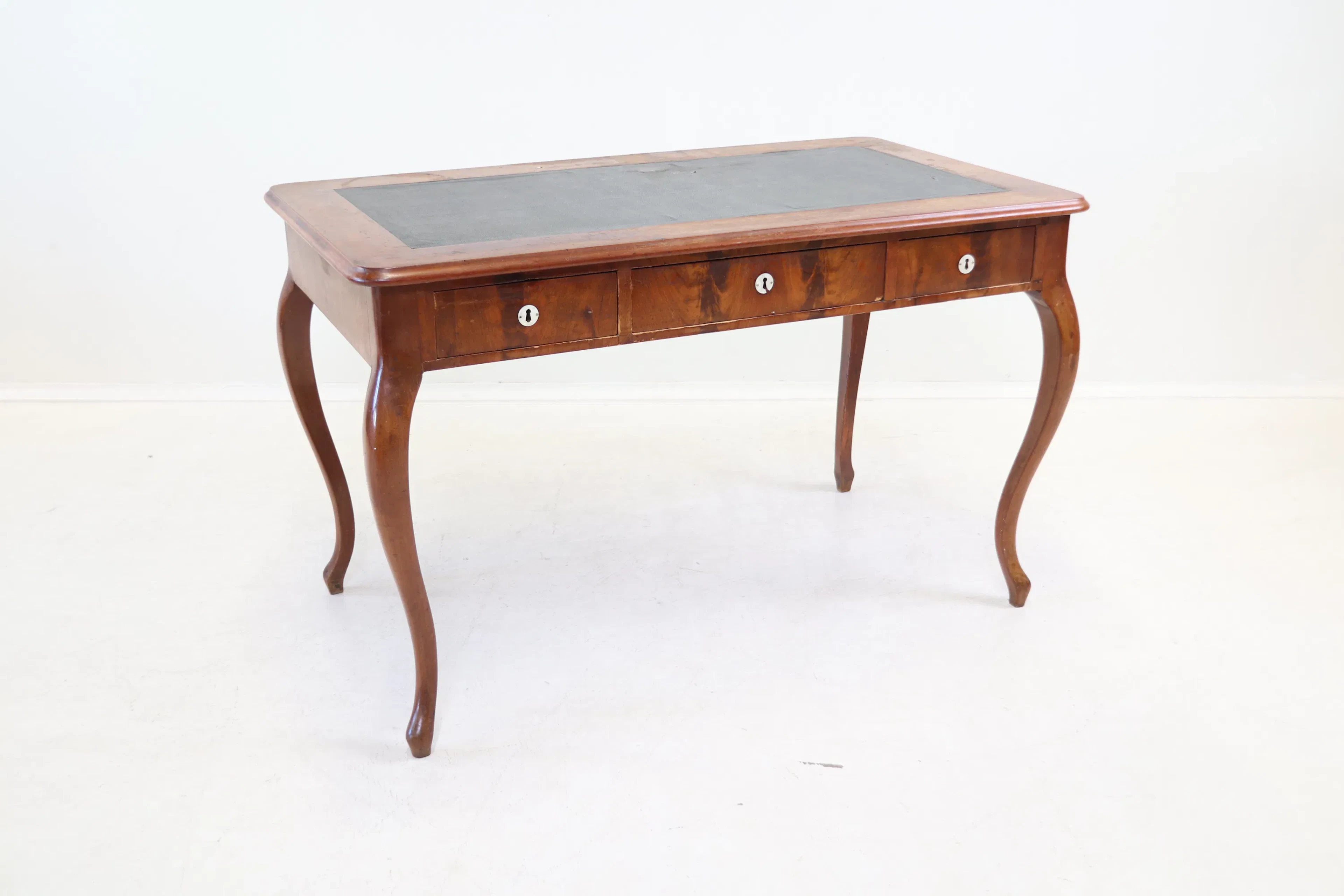 Desk, mahogany/leather.