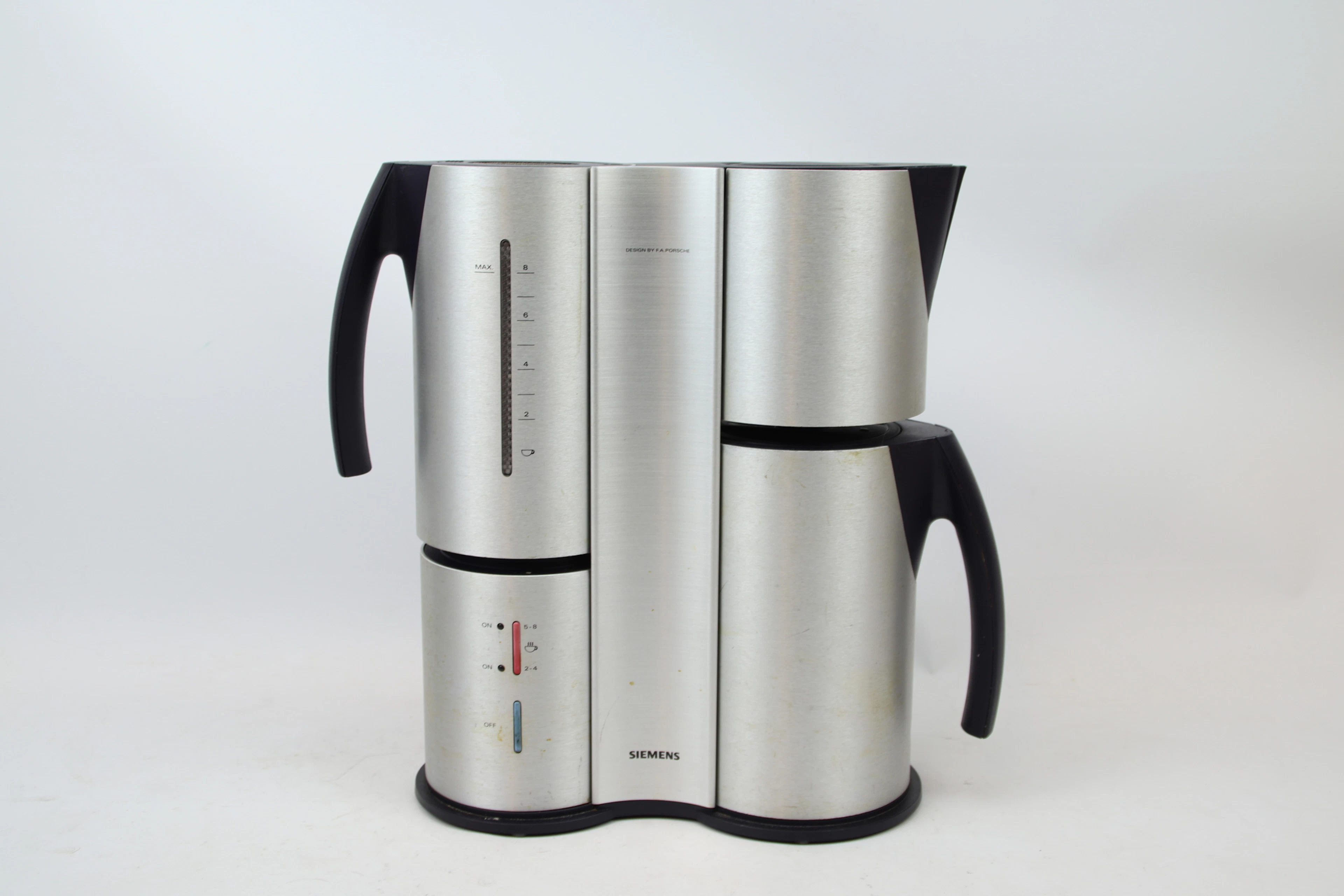 Kaffeemaschine. Metall, Design. F.A. Porsche für Siemens.