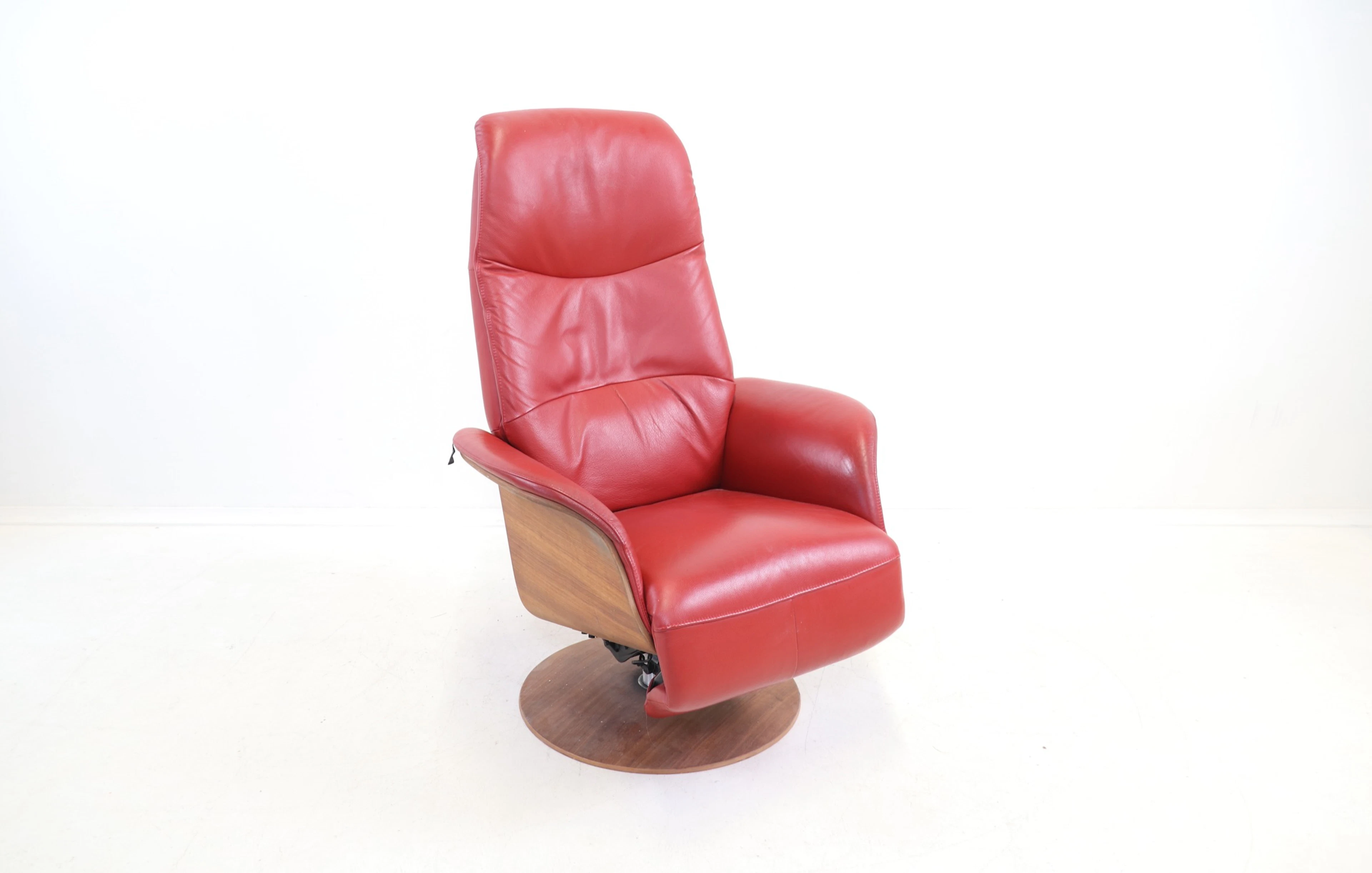 Swivel armchair, adjustable, leather, Hjort Knudsen.