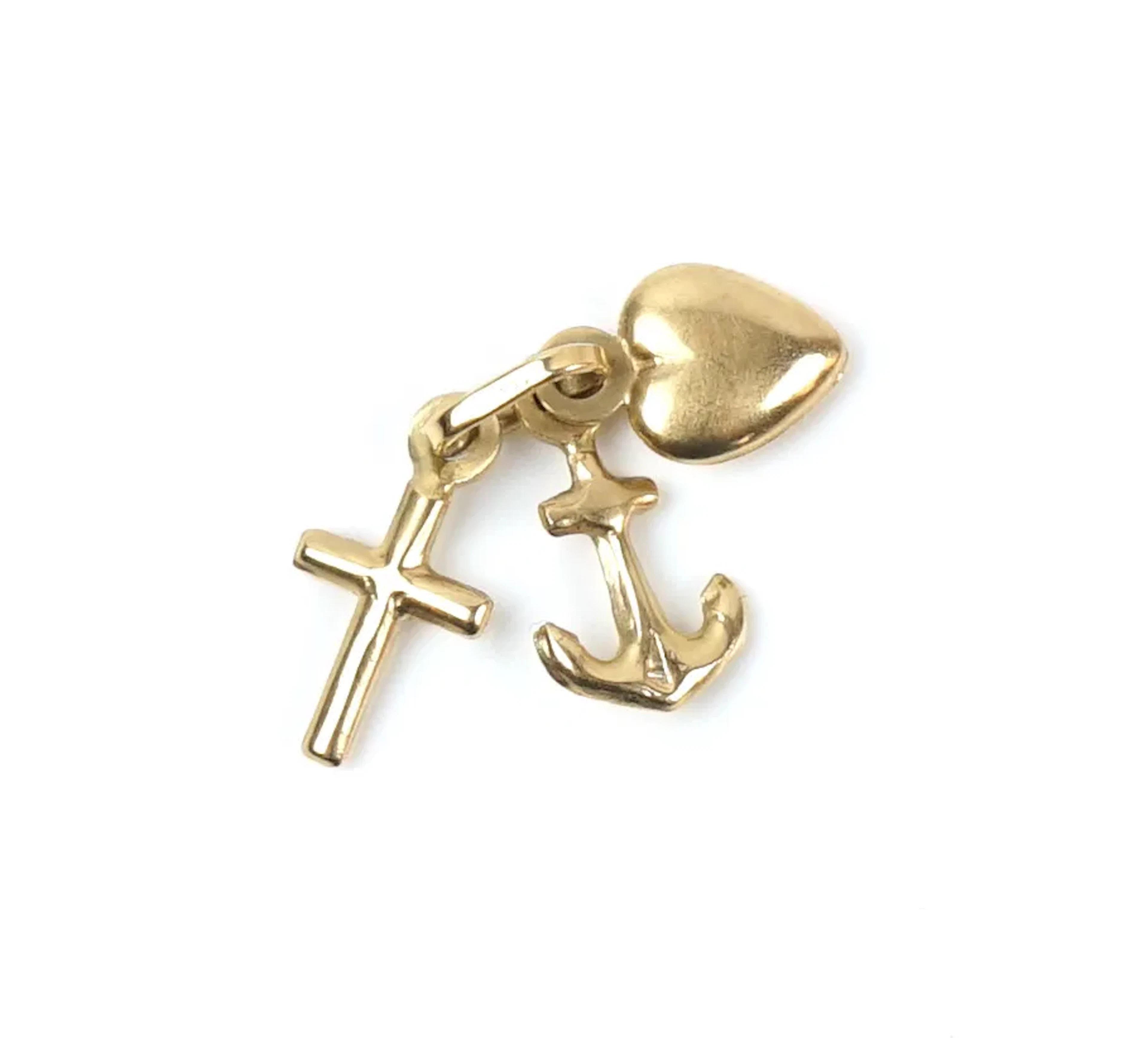 Anhänger, Glaube, Hoffnung und Liebe, Gold 18K.