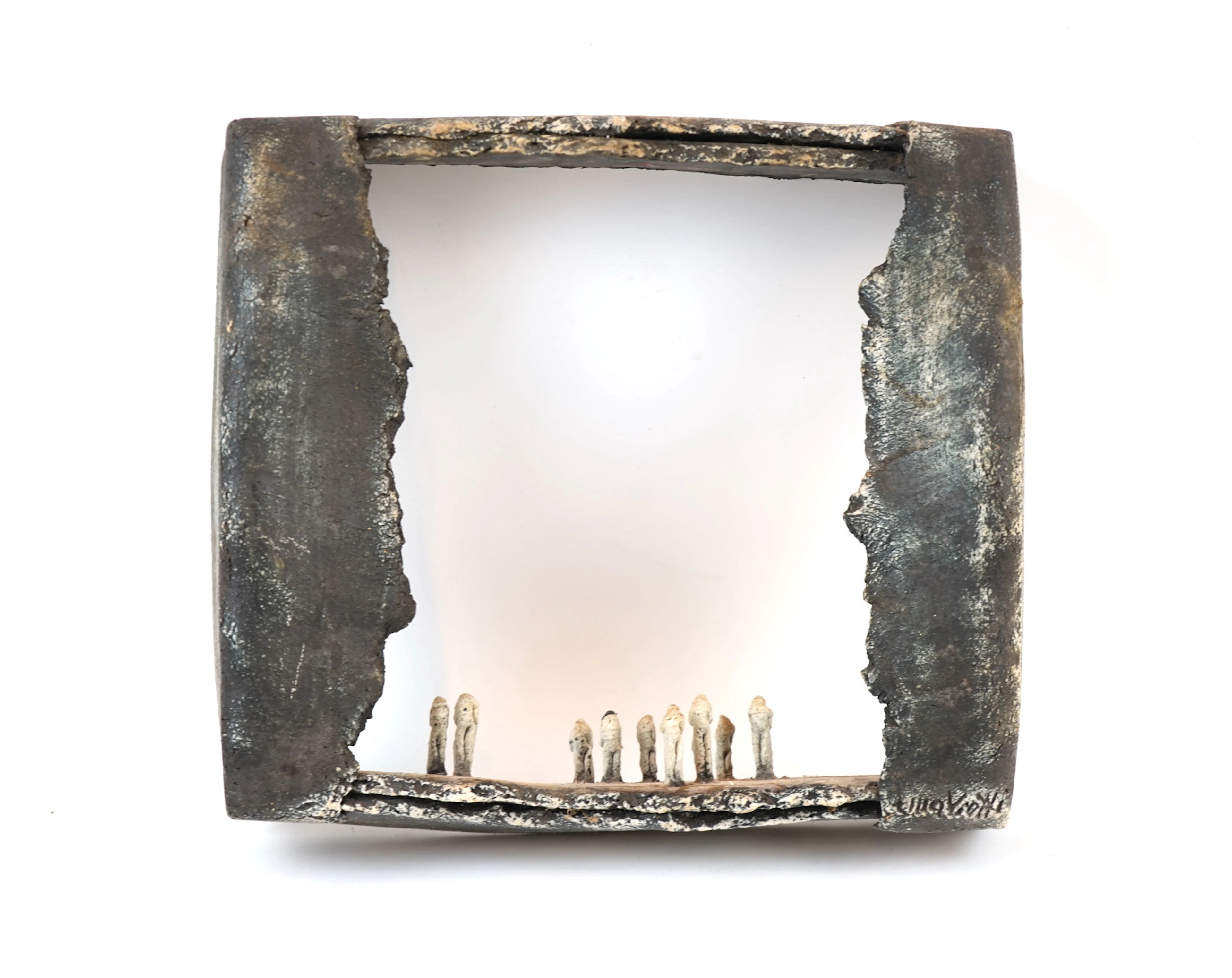 Ulla Viotti, scultura, ceramica, firmato.