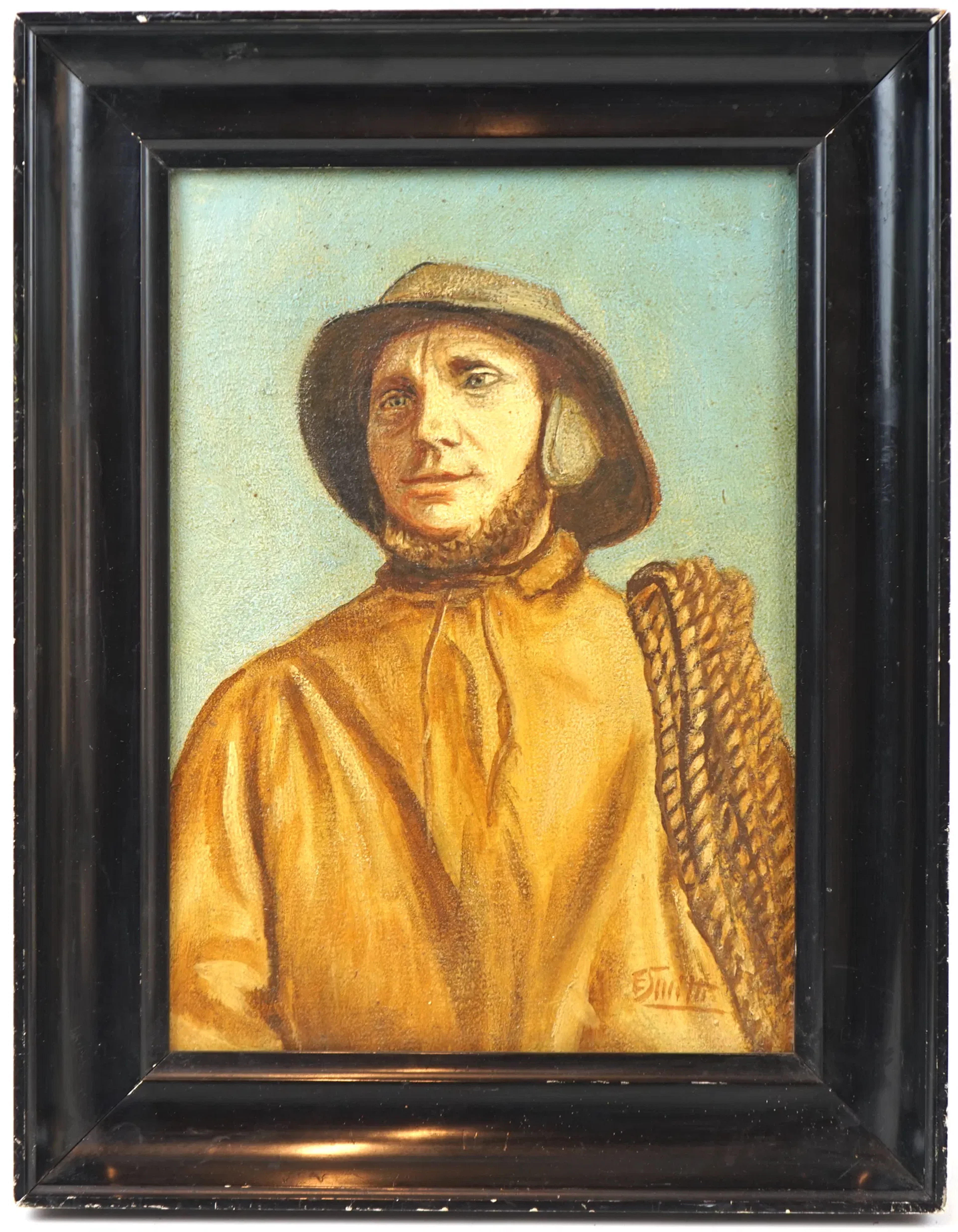 Artista non identificato, olio su tela, firmato.