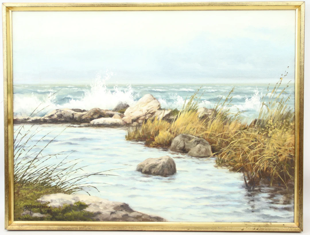 Rolf Hallengren, olio su tela, firmato, 1981.