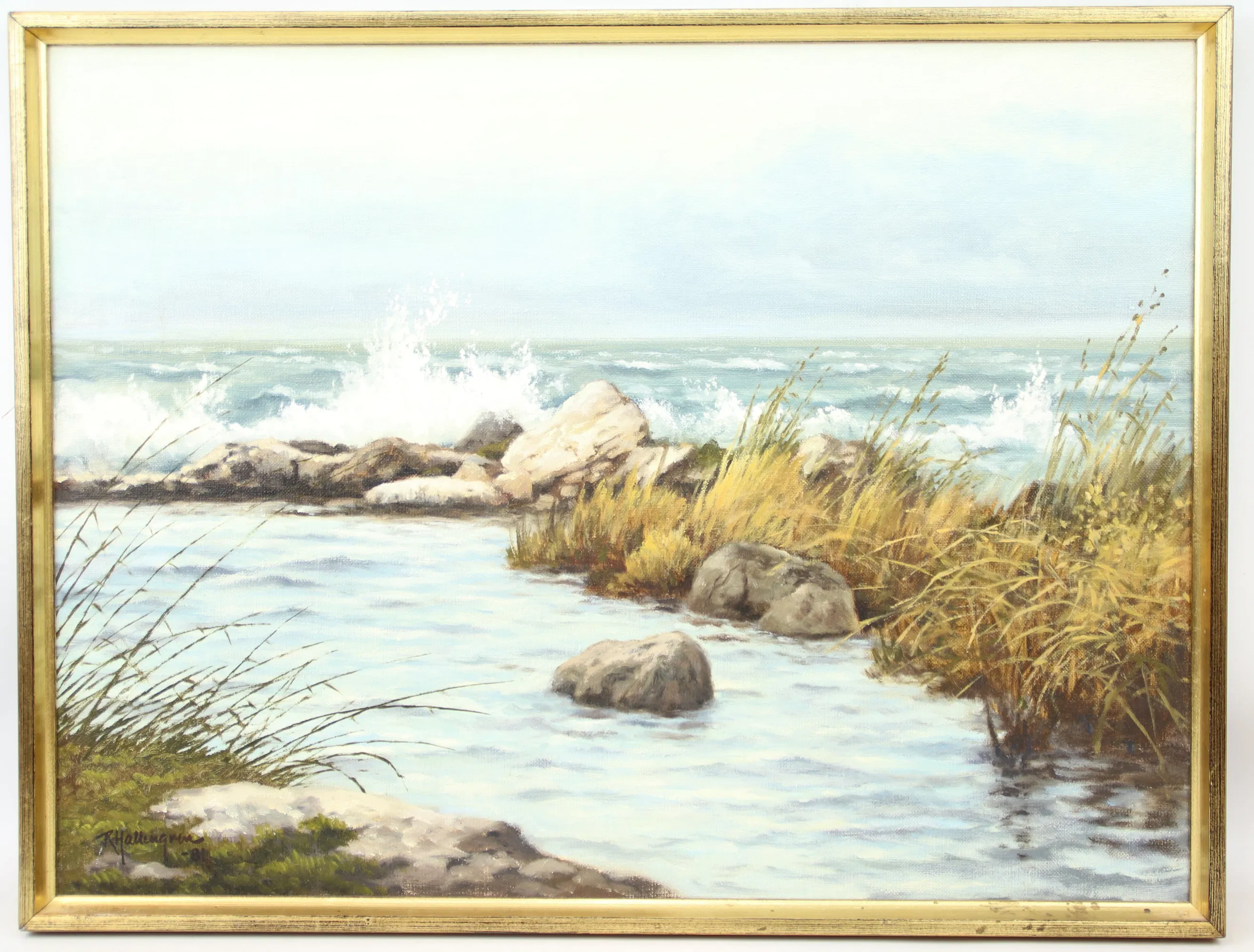 Rolf Hallengren, olio su tela, firmato, 1981.