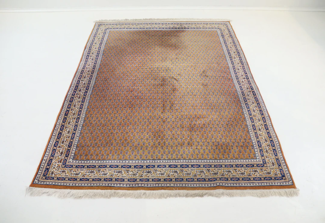 Carpet, oriental, hand-knotted, wool.