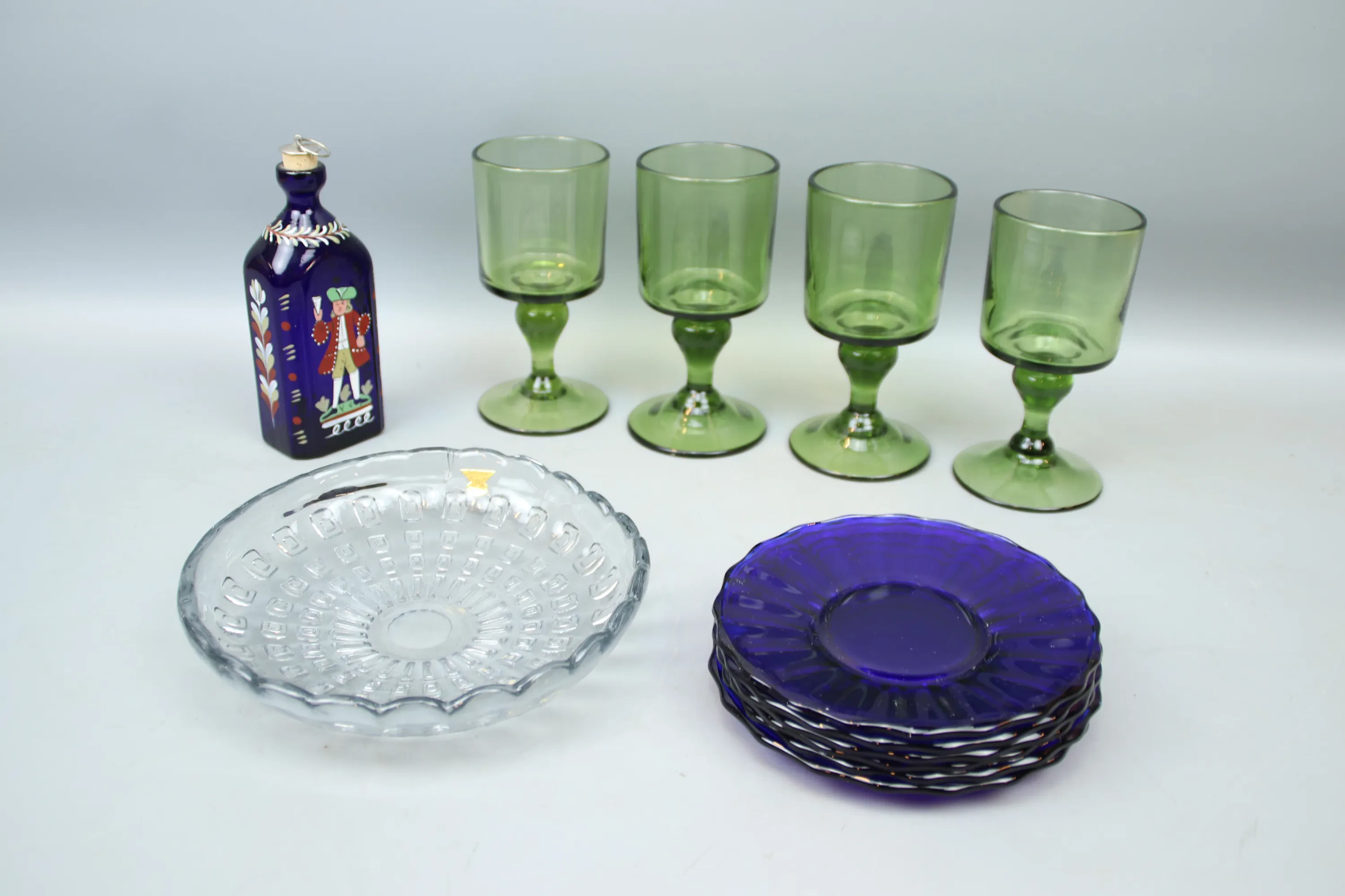 Glas, 11 delar, Gullaskruf, bl.a Hugo Gehlin.