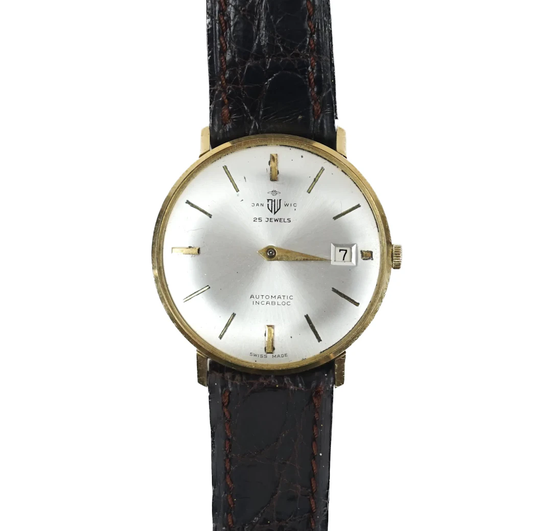 Jan Wic, reloj de pulsera, oro 18K, automático.
