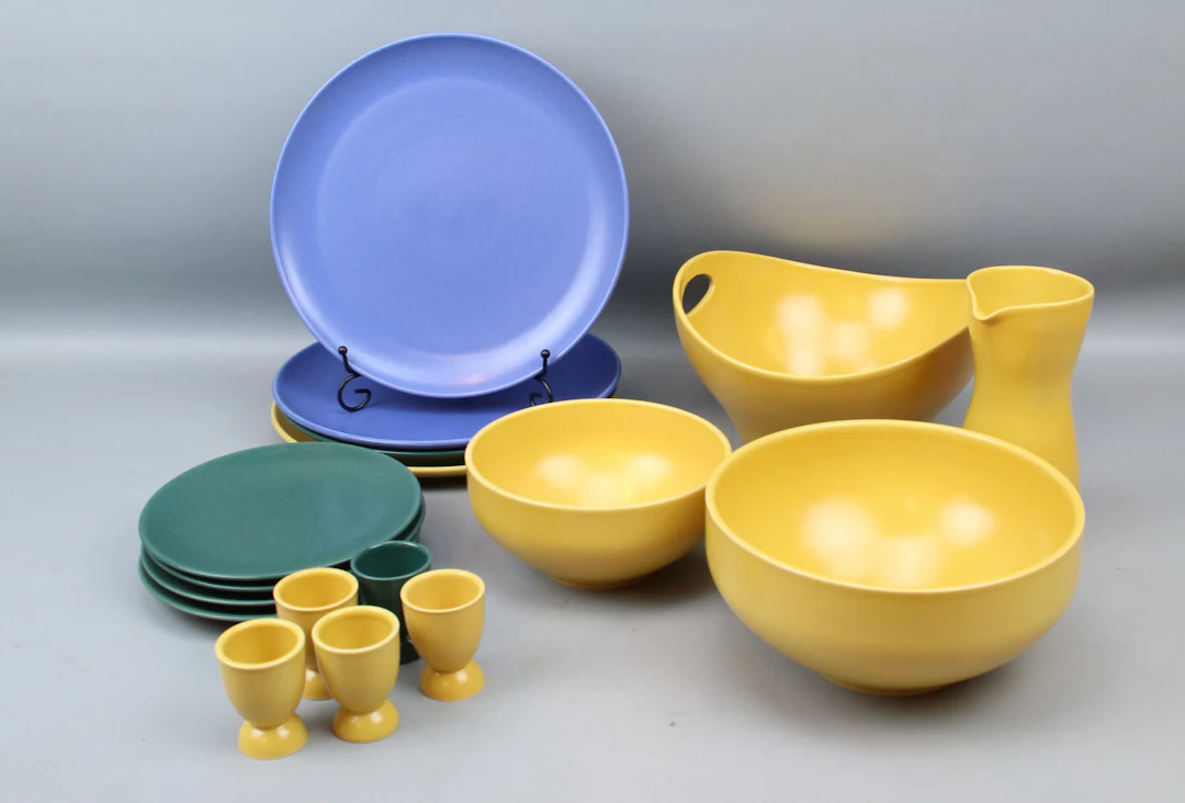 Vajilla, 17 piezas, gres, Höganäs.