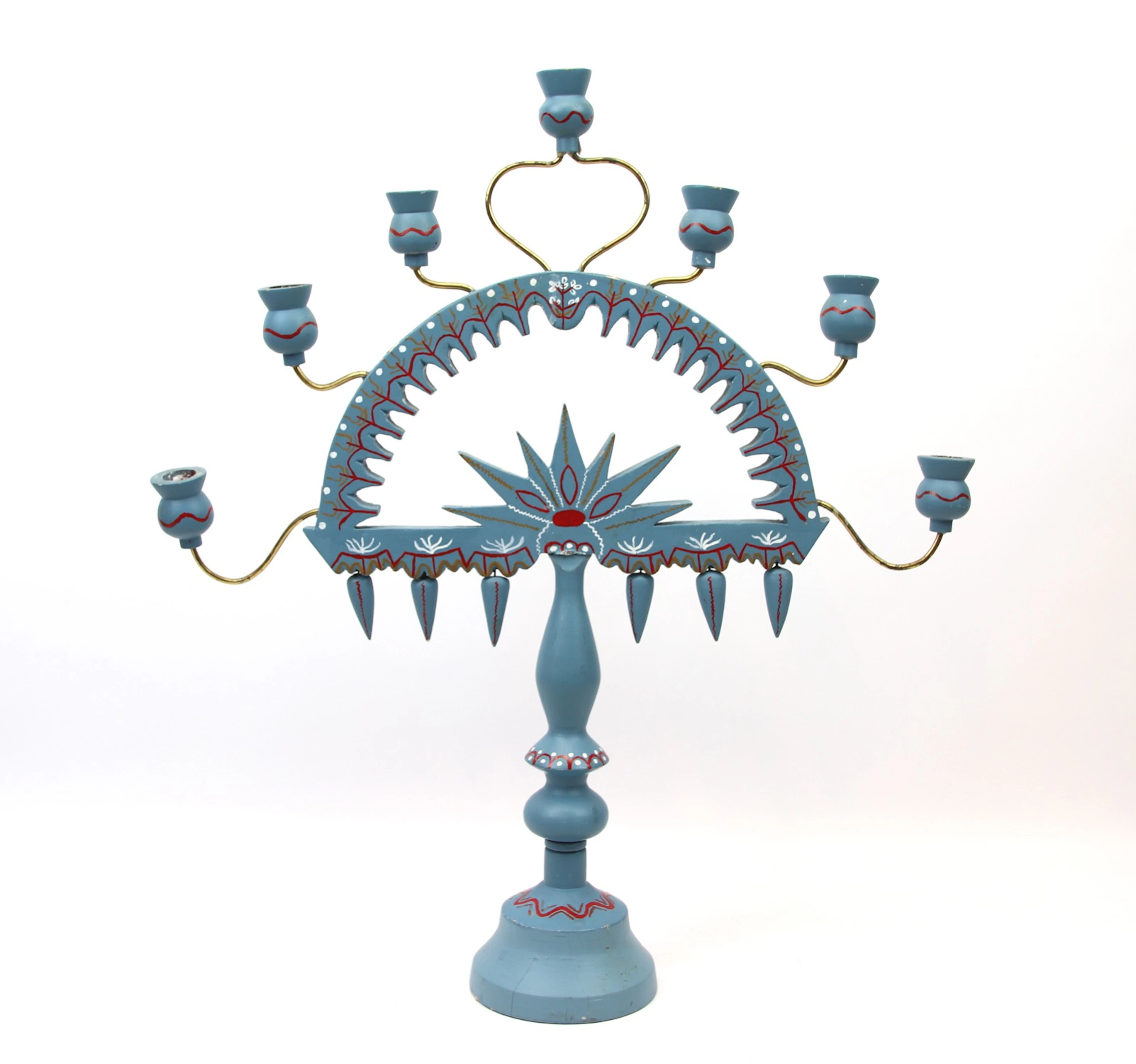 Candelabro Småland, para 7 velas, madera.