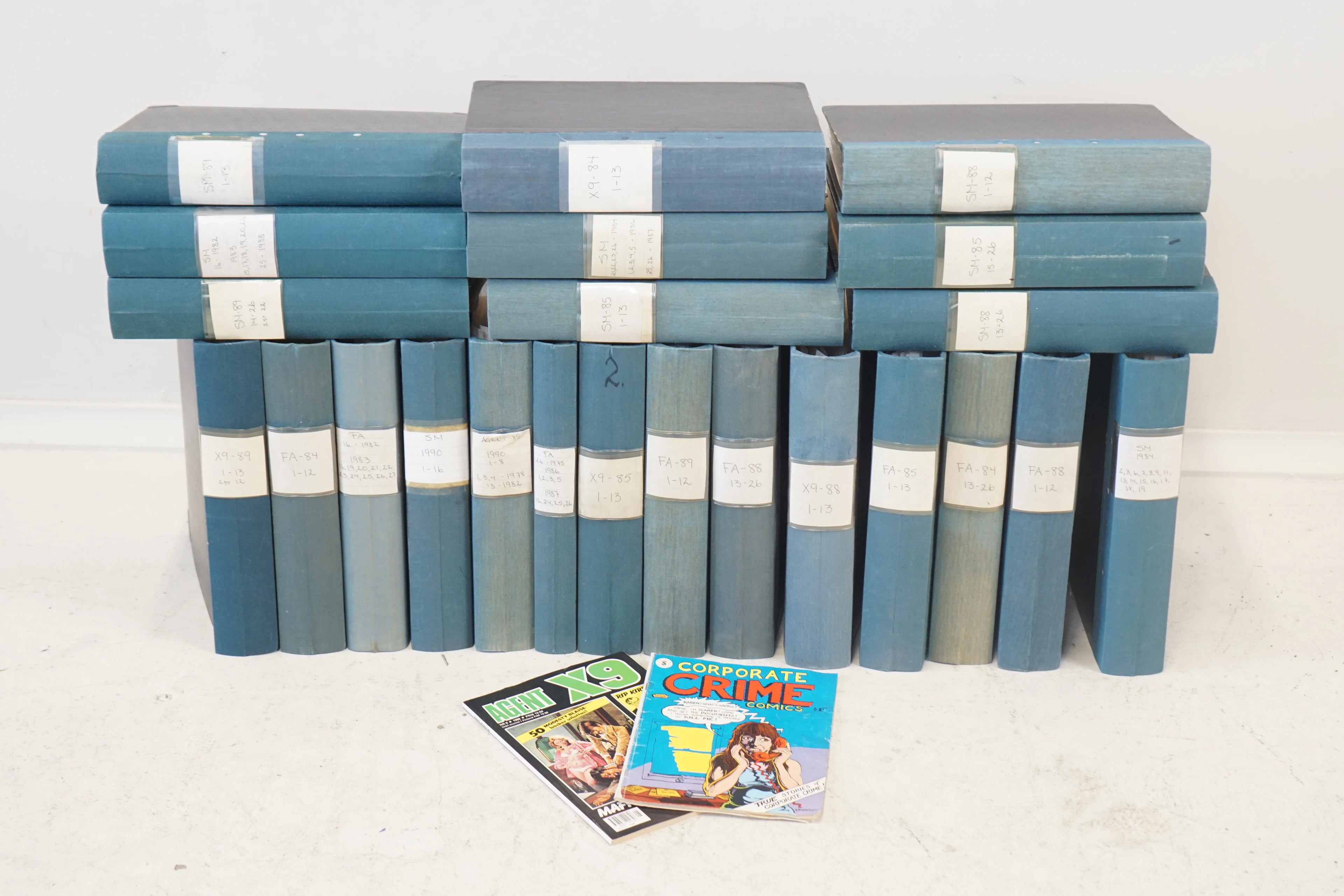 Revista de cómics, El fantasma, Agente X9, revista de cómics, etc., un lote, en su mayoría de la década de 1980.