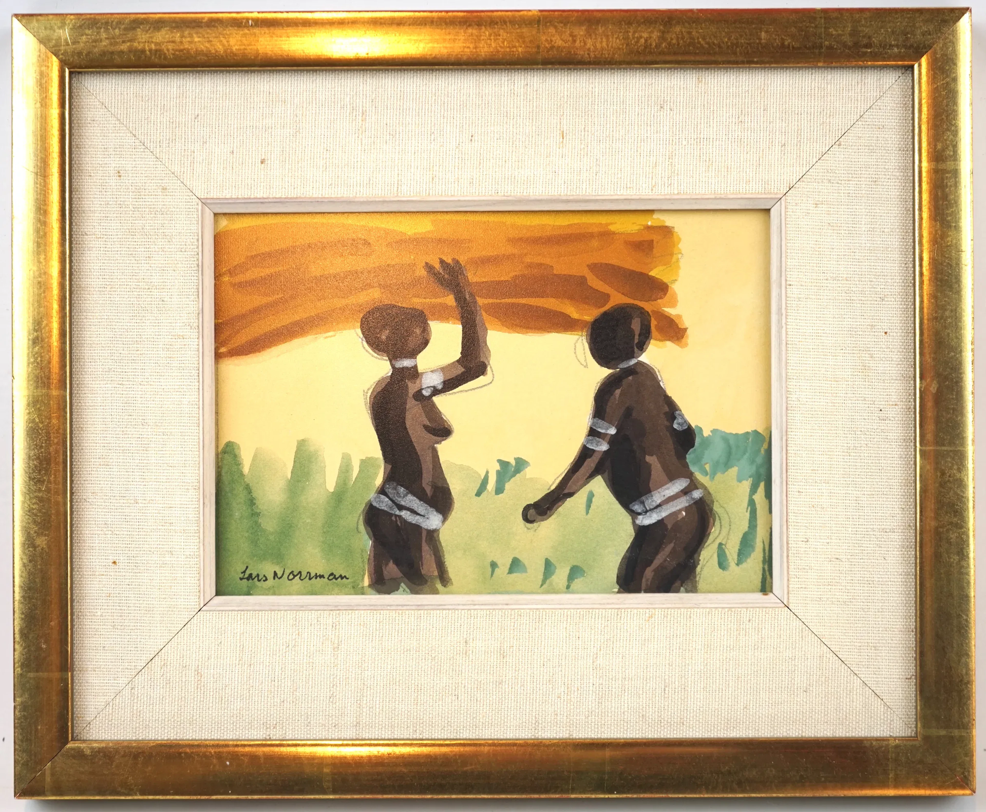 Lars Norrman, « Congo », techniques mixtes, a chanté.
