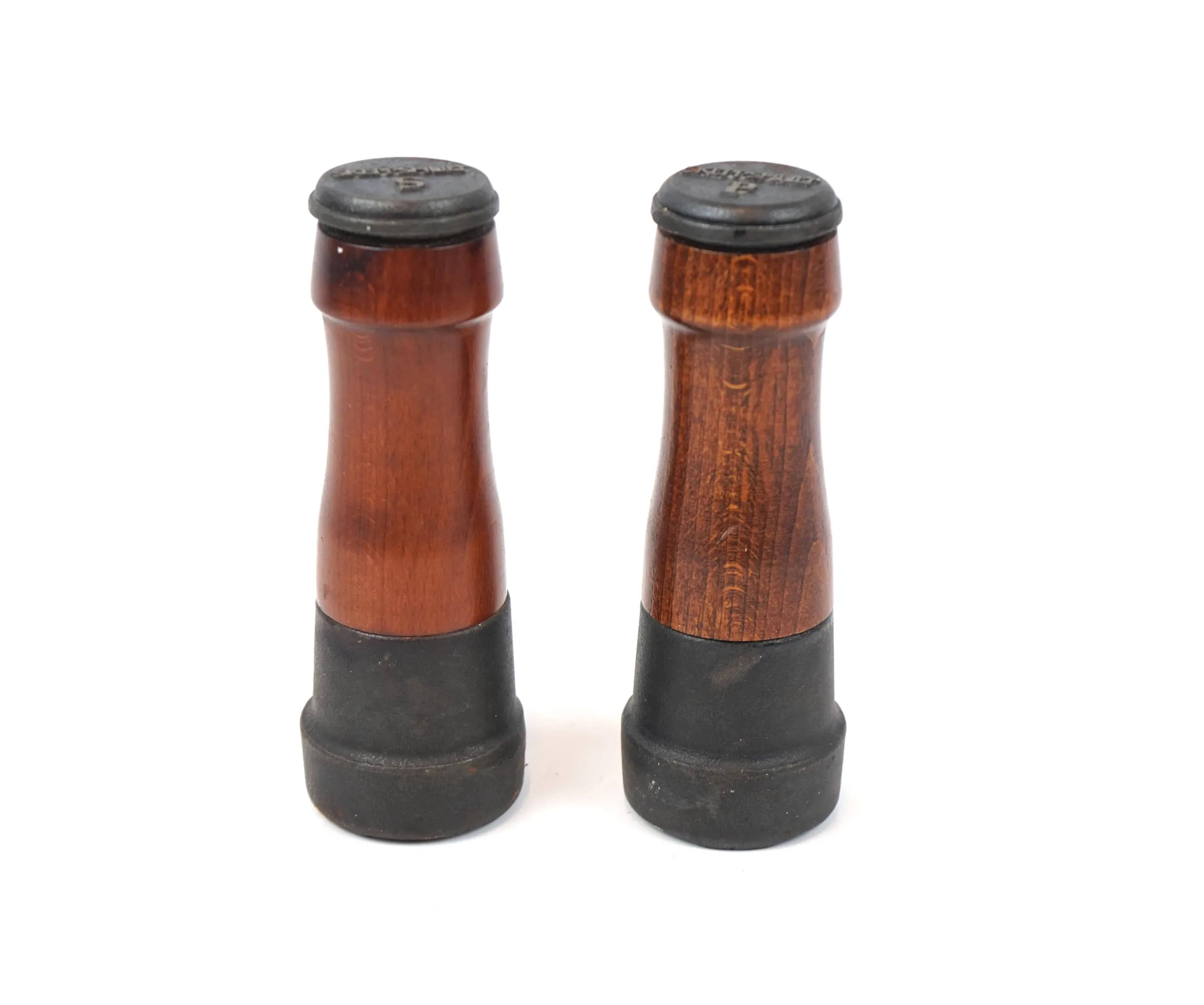 Salz- und Pfeffermühle, ein Paar, Holz/Gusseisen, Skeppshult.