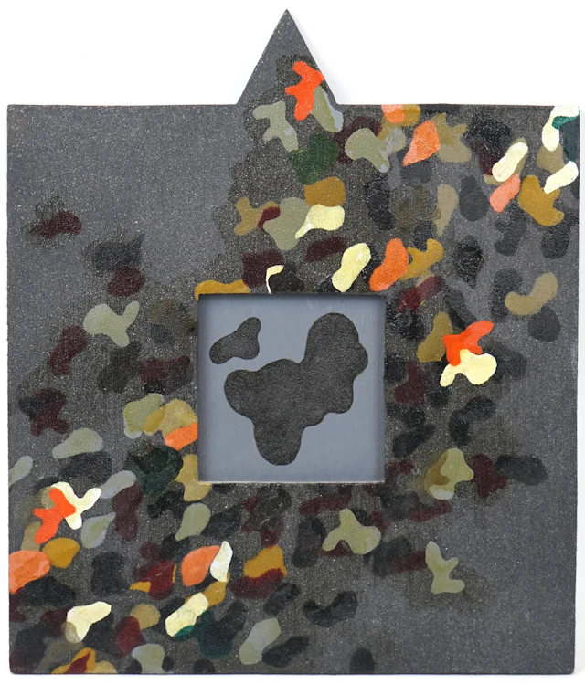 Sven Fristedt, mixed media on panel, signed on verso.