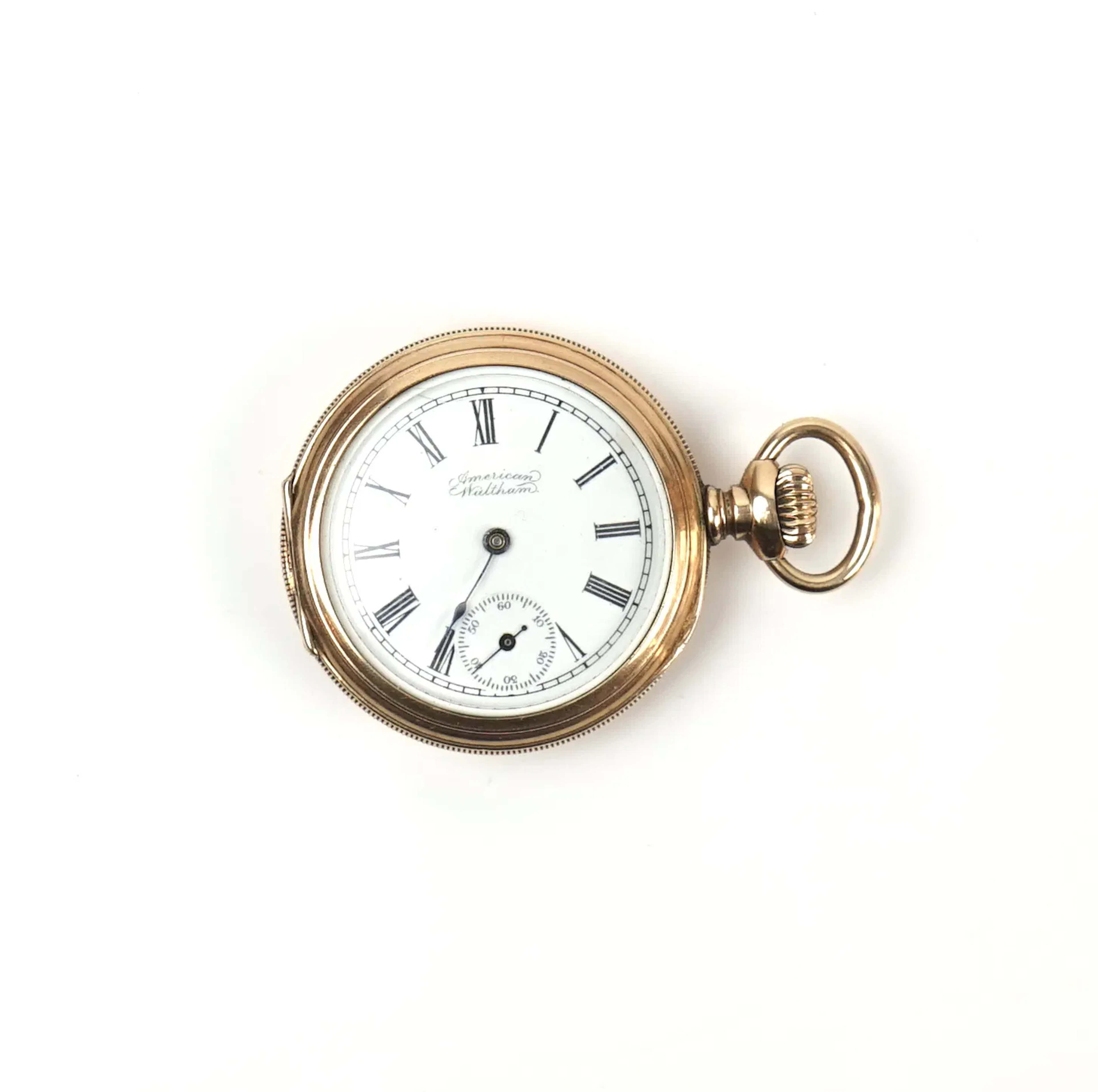 Reloj de bolsillo, caja chapada en oro.