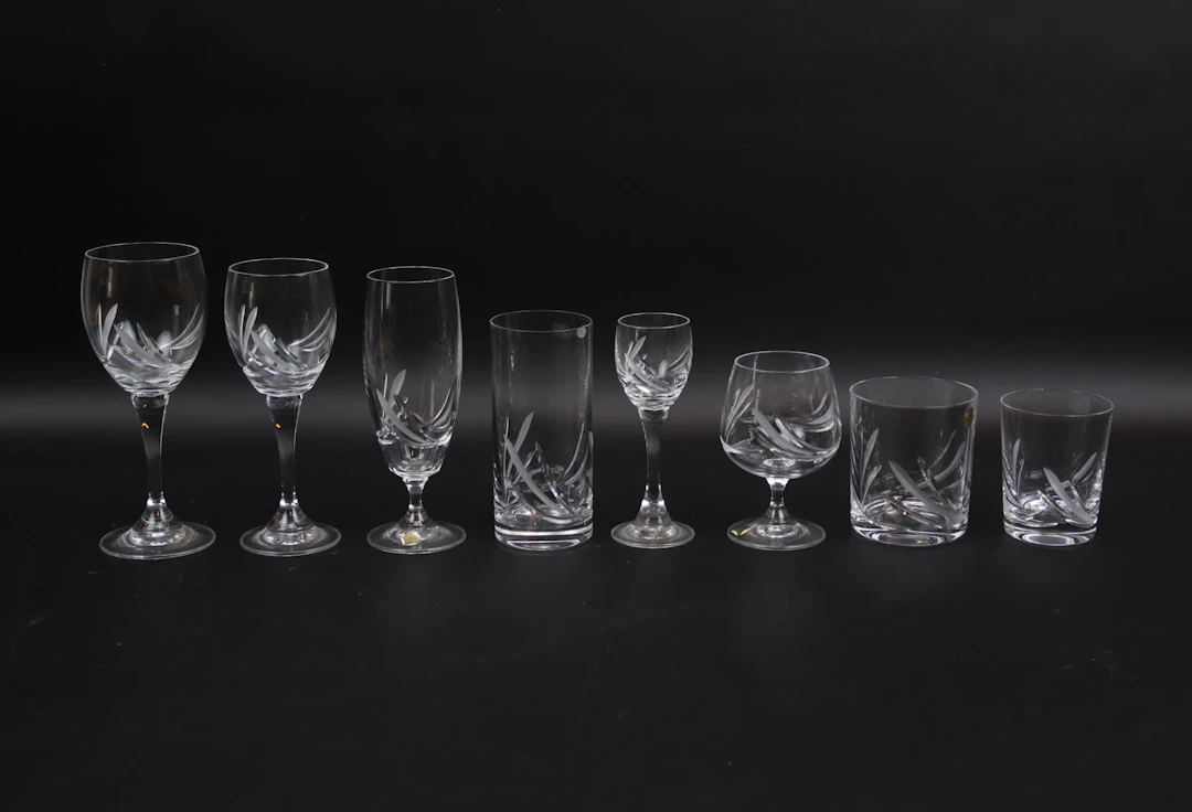 Glassware, 83 pieces, Design Crystal.
